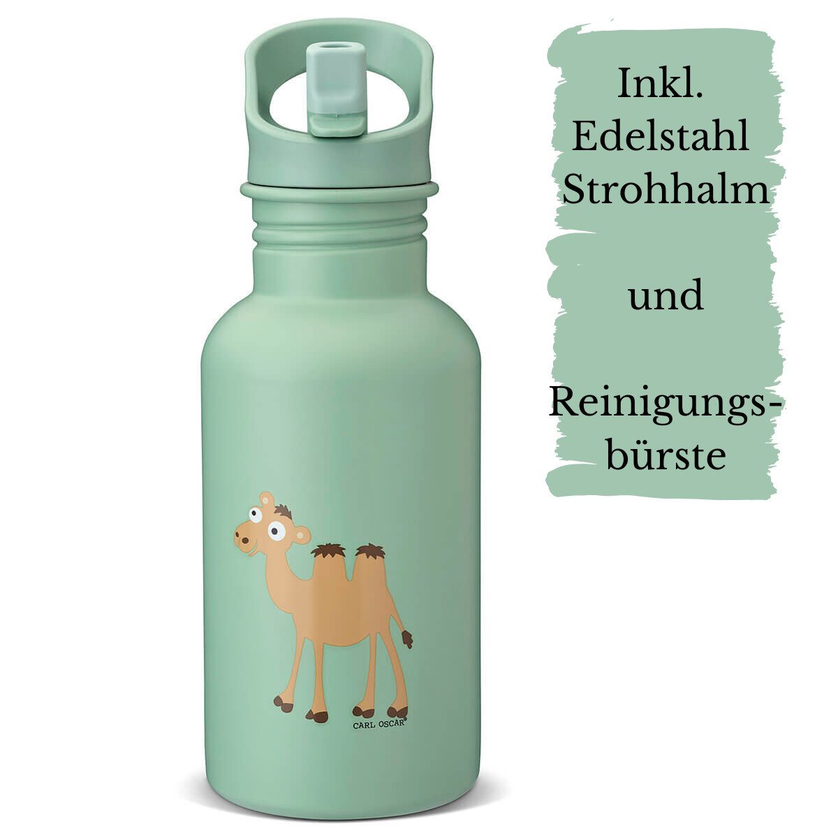 Carl Oscar Trinkflasche Carl Oscar STEELish™ Edelstahlflasche, 500ml, auslaufsicher, auslaufsicher