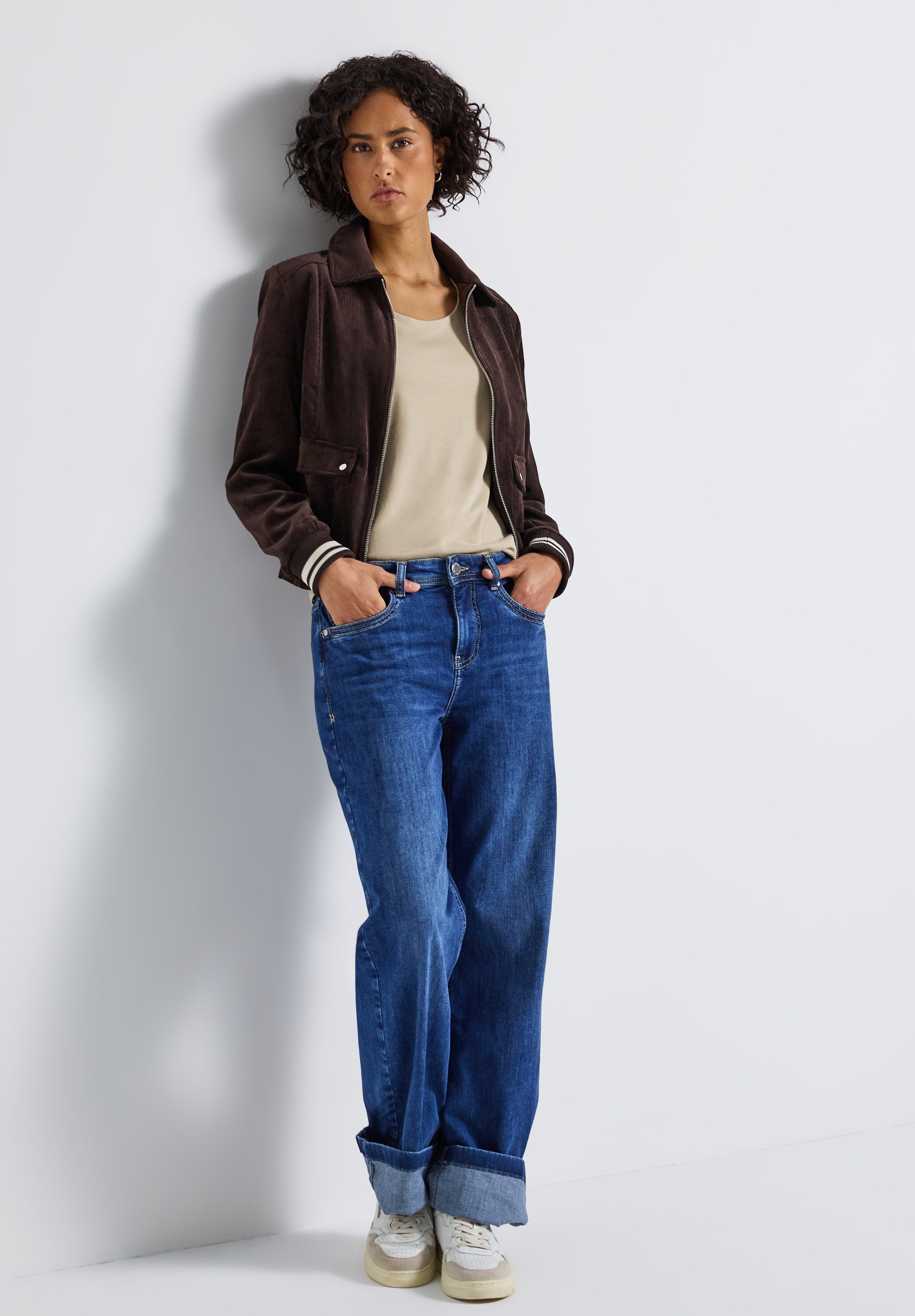 STREET ONE 3/4-Arm-Shirt Style Pania im Basic-Style, mit Rundhals