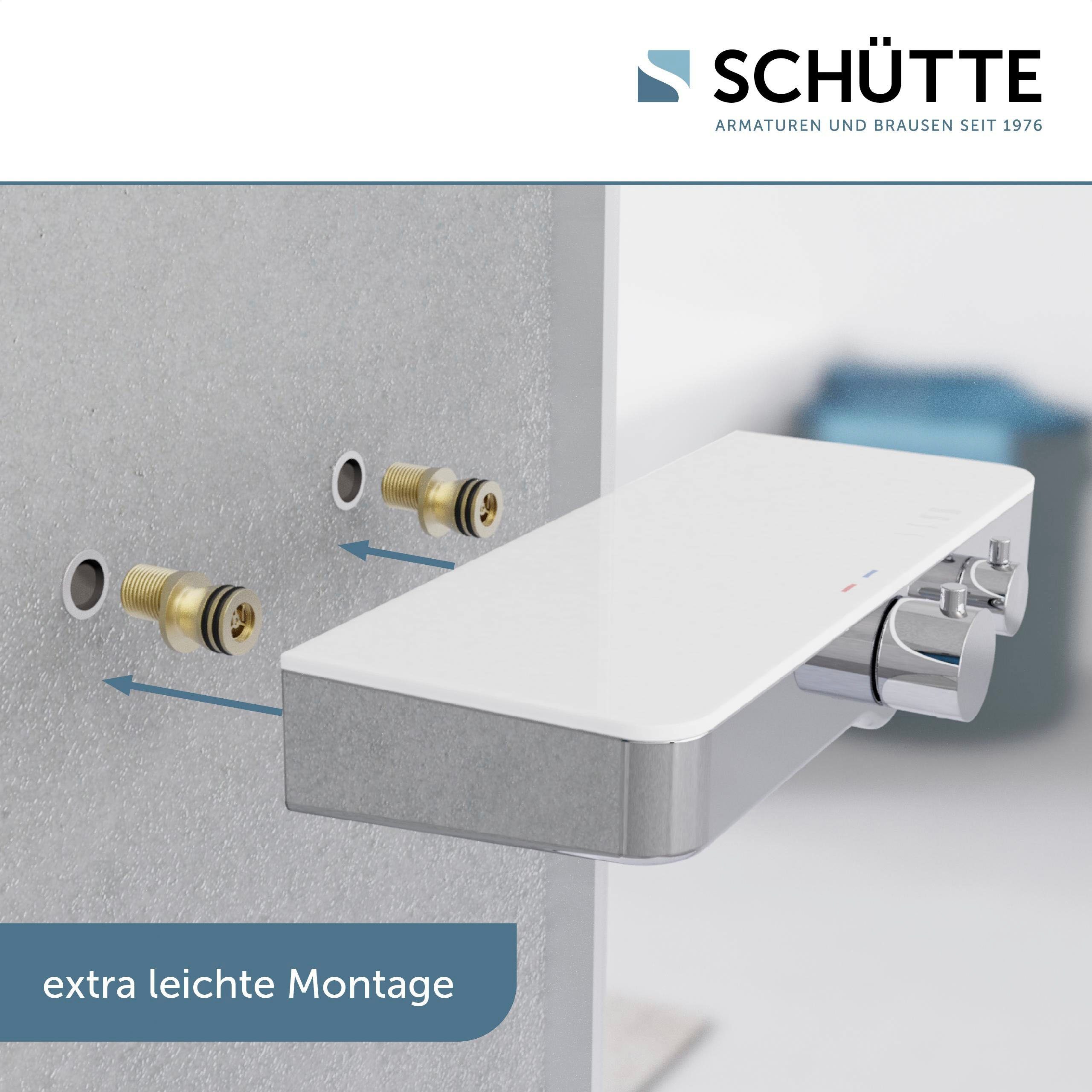 Schütte Duscharmatur Ocean mit Thermostat, Mischbatterie Dusche mit Ablage, Duschthermostat – Bild 5 von 5