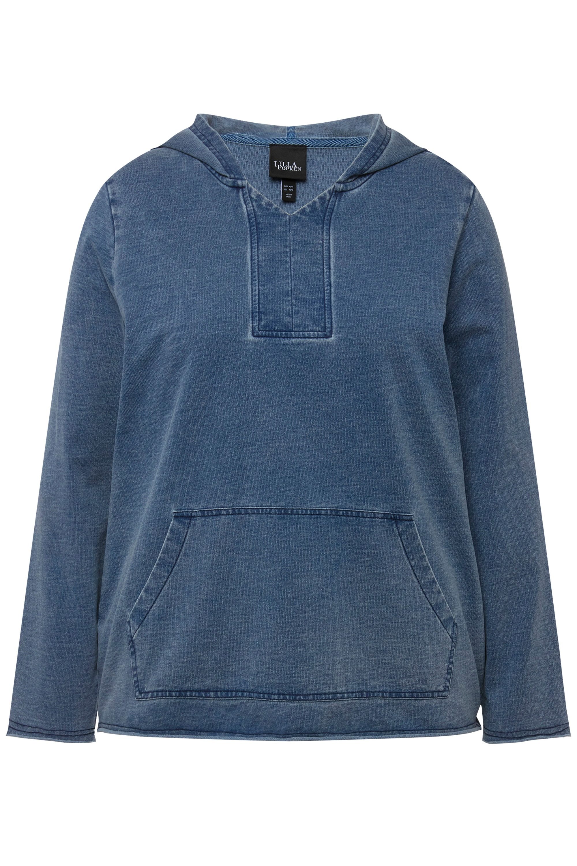Ulla Popken Hoodie Hoodie offenkantig Kapuze günstig online kaufen