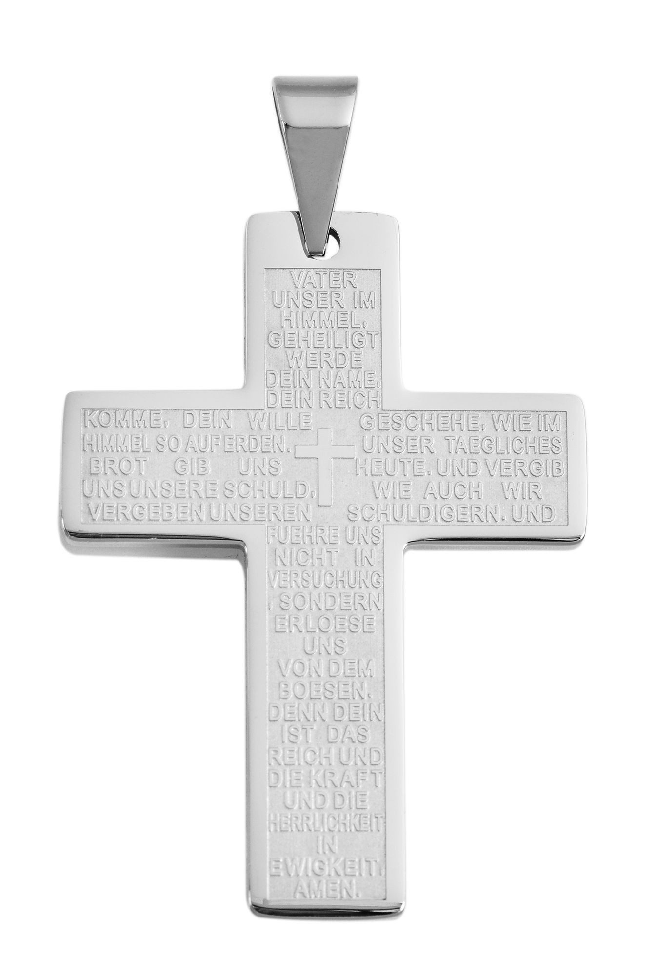 Kettenanhänger Anhänger – Kreuz Kreuzanhänger aus Edelstahl