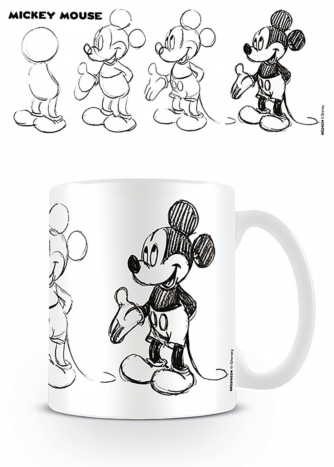Walt Sketch Disney's Mickey Process Mouse Tasse Disney Disney Tasse