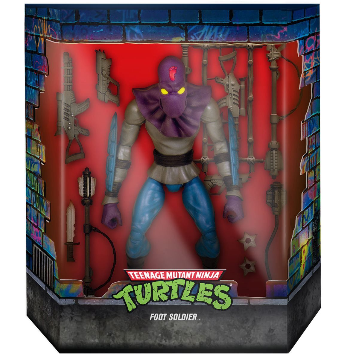 Super7 Actionfigur Teenage Mutant Ninja Turtles Ultimates Foot Soldier 18 cm Actionfigur