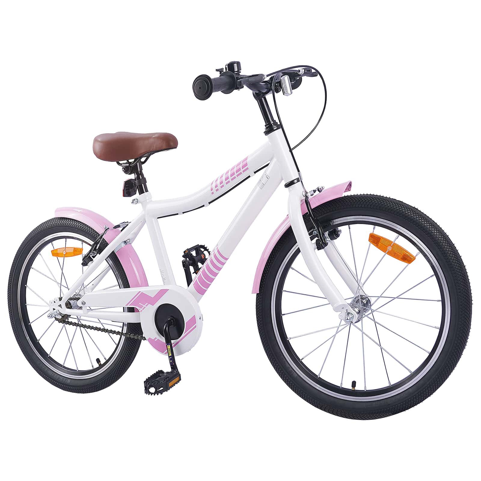 vidaXL Kinderfahrrad 158 x 53 x 100 cm Kinderfahrrad 24 Zoll für 8-12 Jahre alt Hellrosa