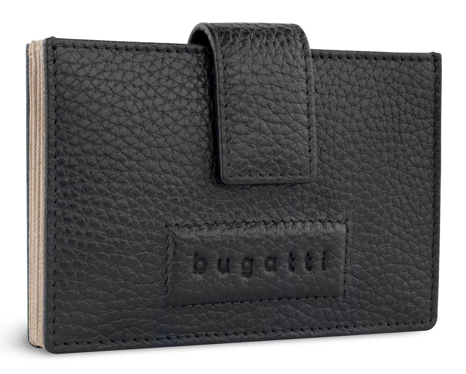 bugatti Kartenetui Card Holder, aus echtem Leder mit RFID-Blocker Schutz