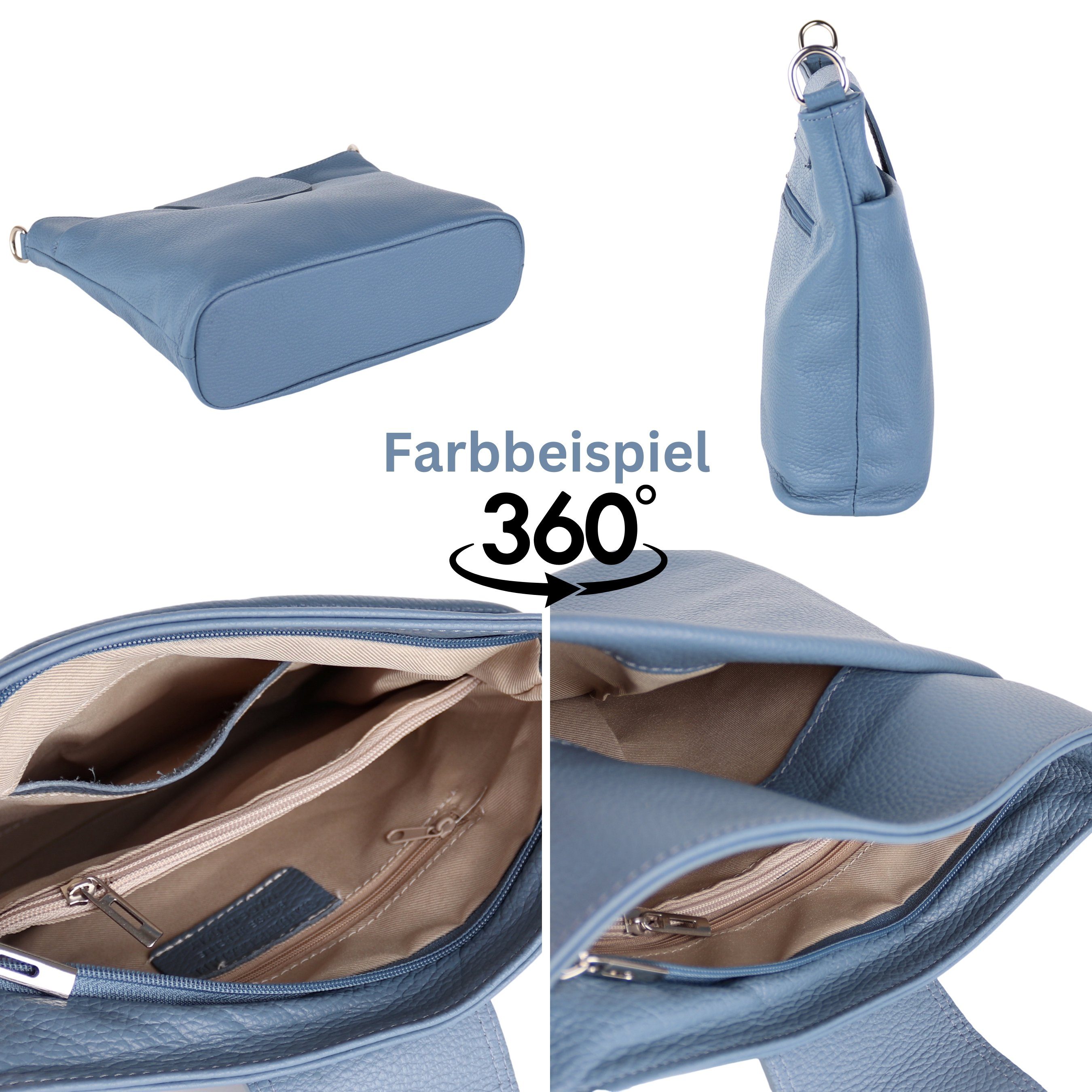 MIRROSI Umhängetasche Damen Crossbody Bag, Echtleder Made In Italy (Schulte günstig online kaufen