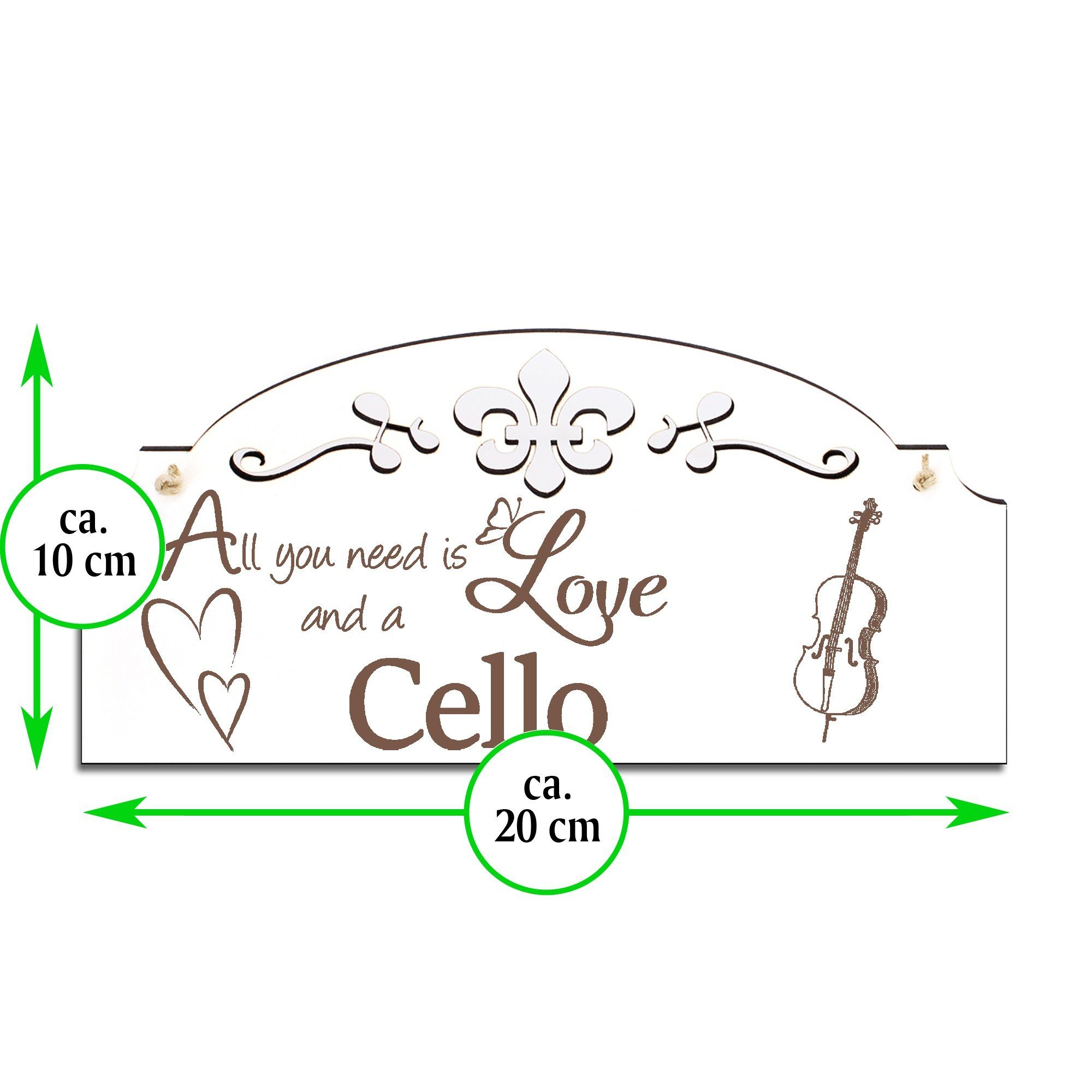 need Cello Deko Dekolando Hängedekoration you 20x10cm All Love is