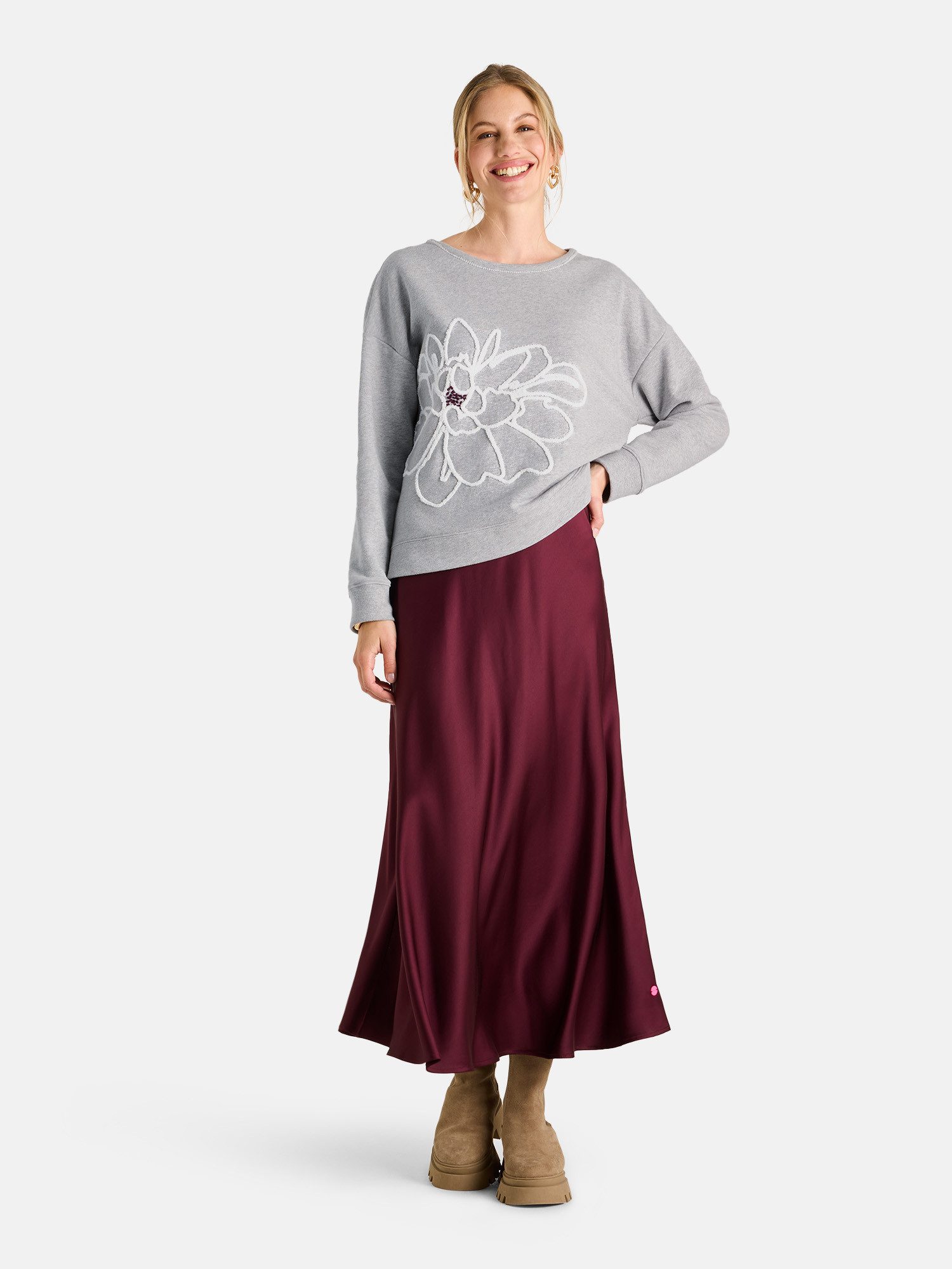 Lieblingsstück Sweatshirt AjaL mit floralem Motiv, Rundhals – Bild 4 von 5