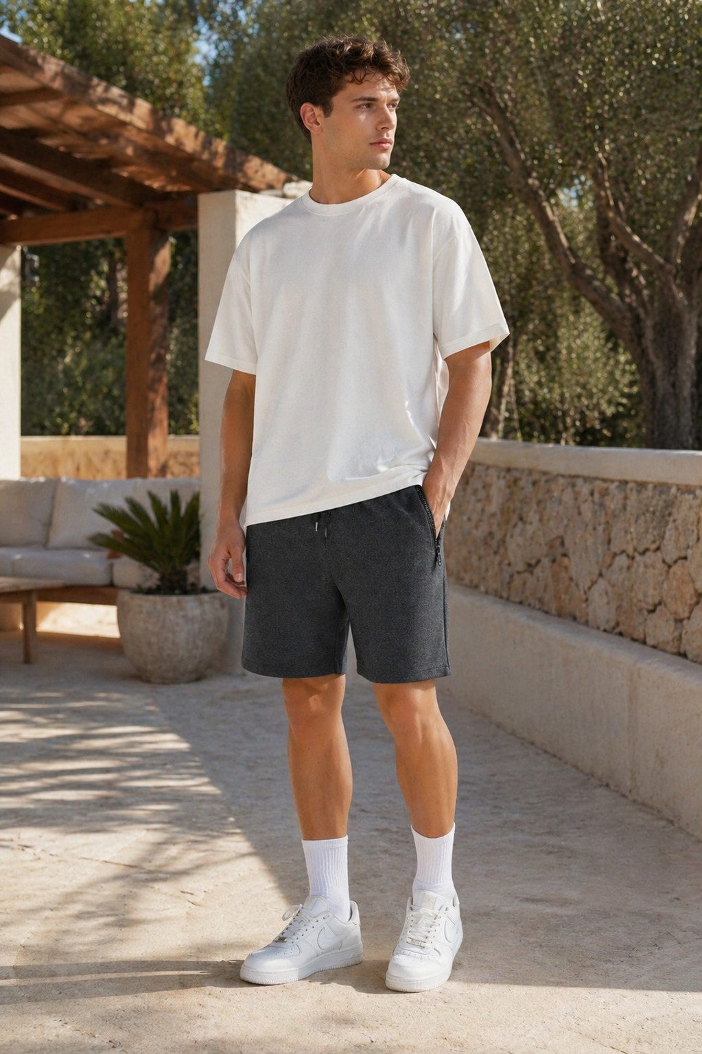 Smith & Solo Sweatshorts Kurze Hose Herren Shorts (1-tlg) Elasthan