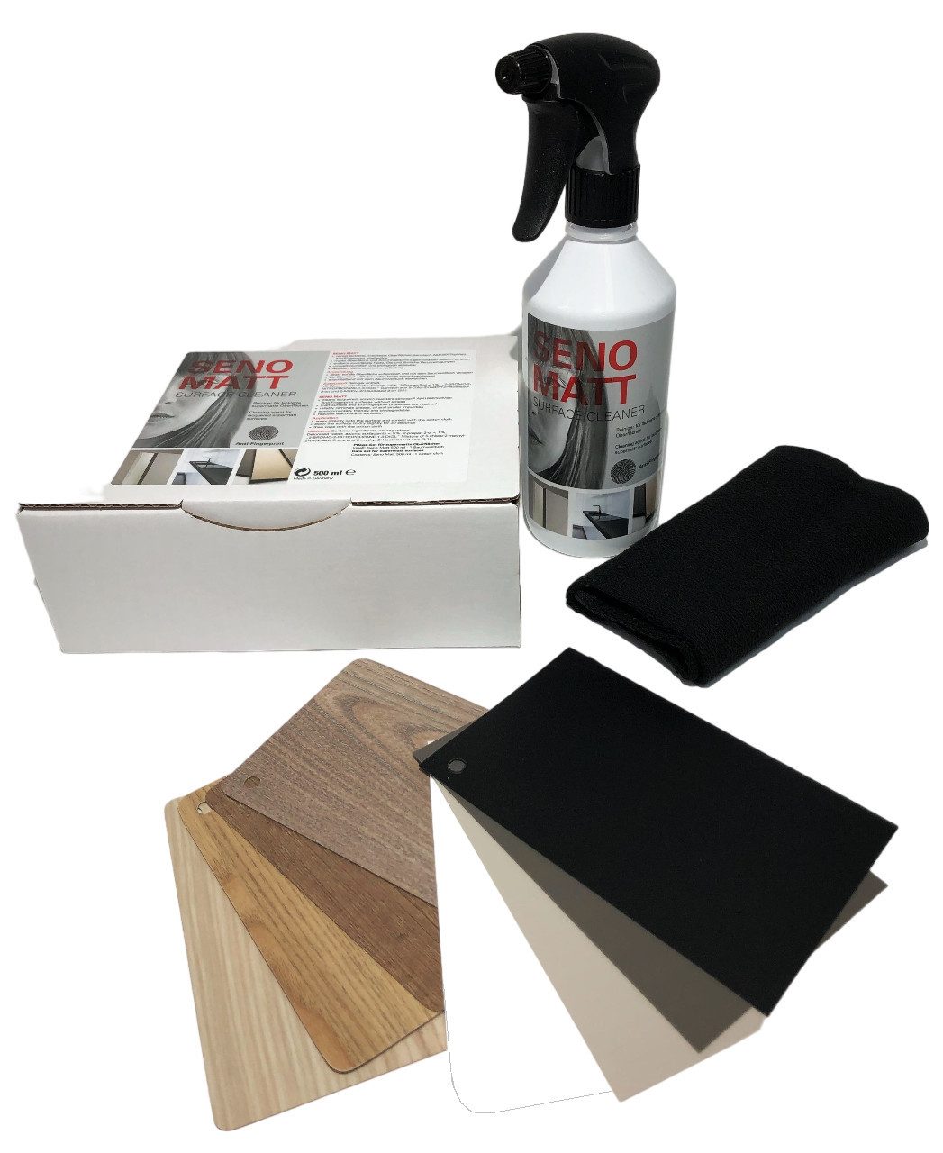 designimpex Möbelreiniger Senomatt 500ml inkl Reinigungstuchmatte Möbeloberflächen Möbelreiniger