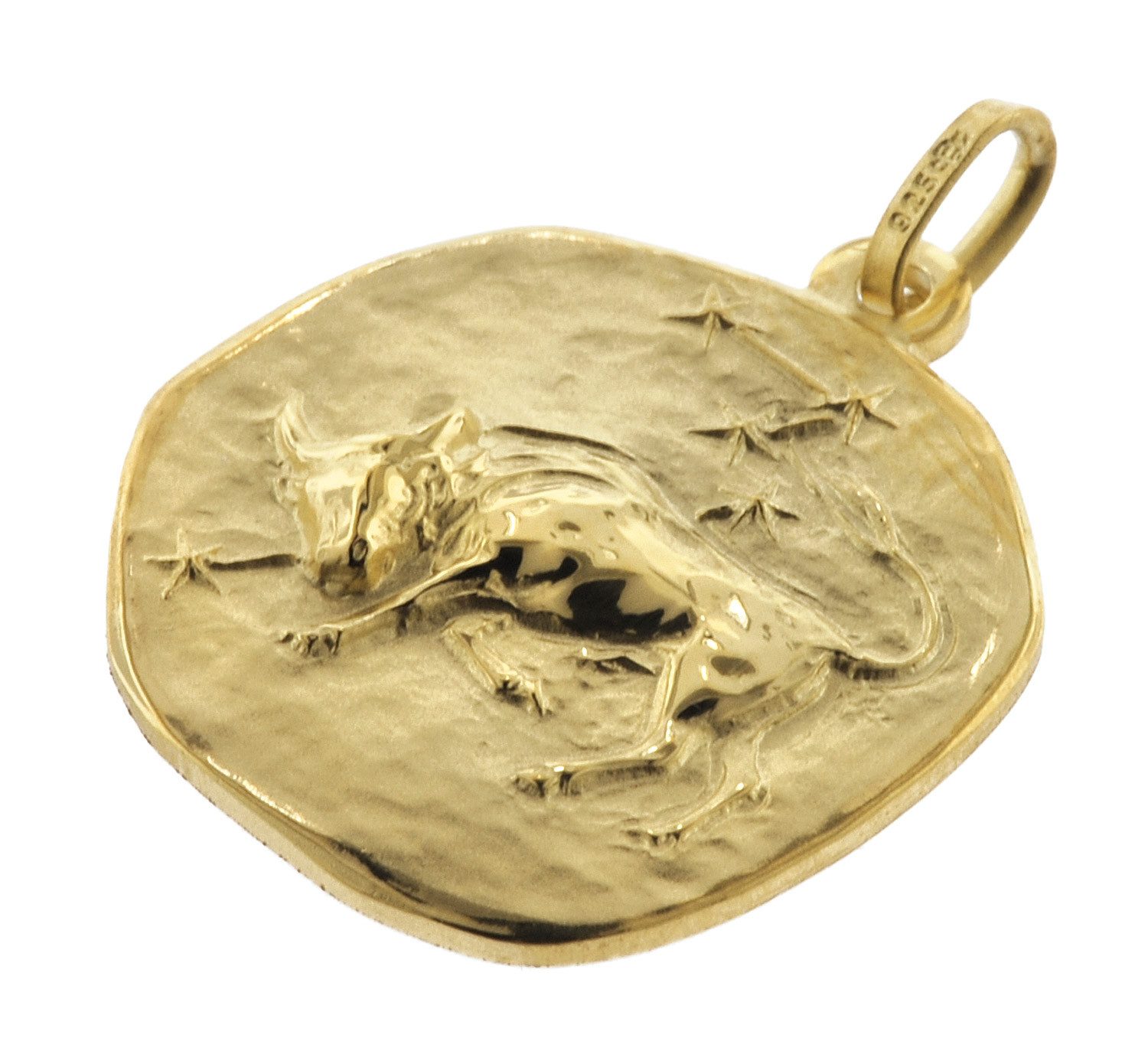 trendor Kette mit Anhänger Stier Sternzeichen Ø 20 mm Herren-Halskette Gold günstig online kaufen