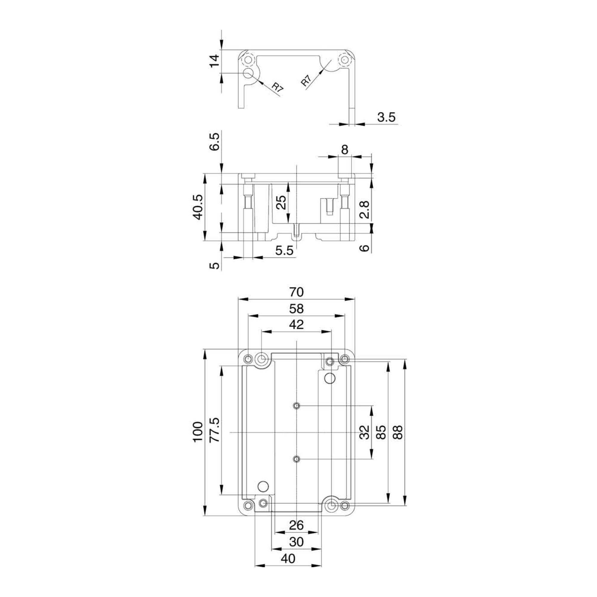 Weidmüller Weidmüller Alu-Gehäuse KLIPPON K2 Installationskabel