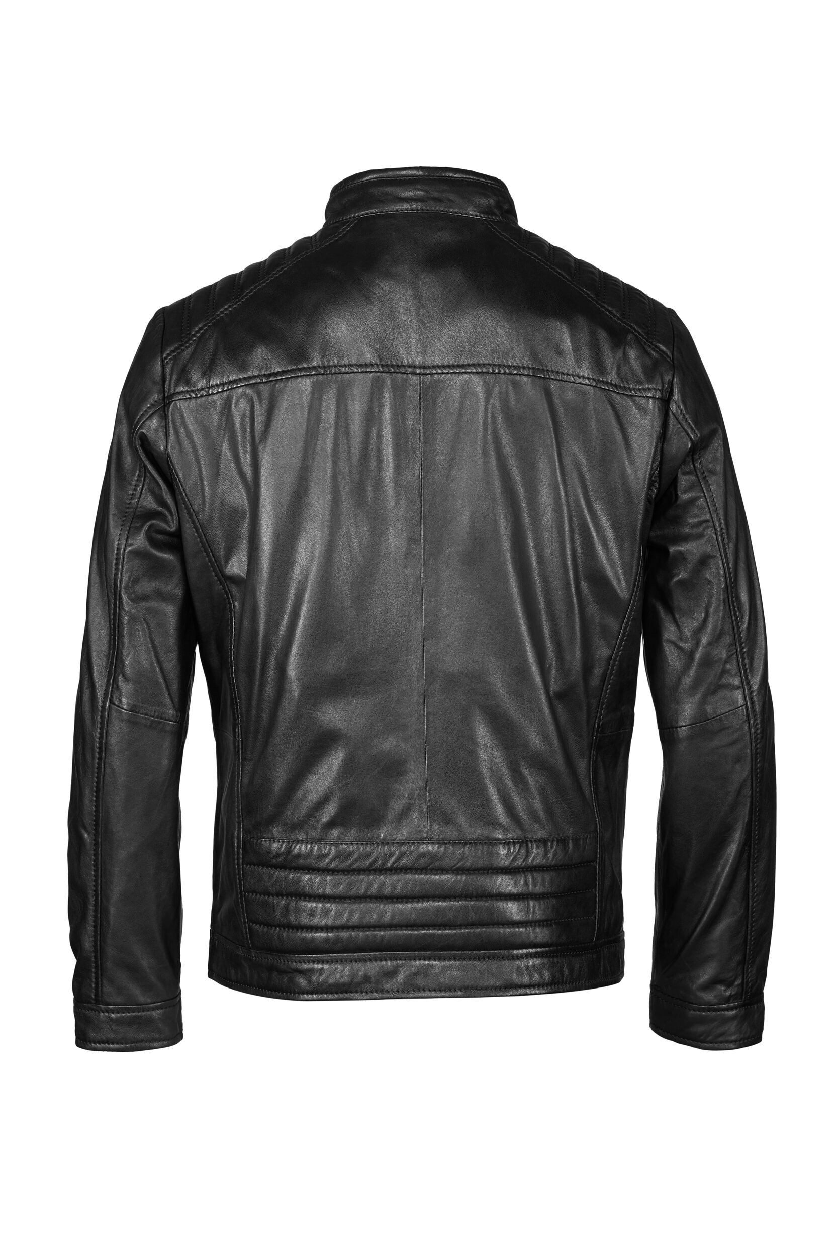 bugatti Lederjacke BURAFAEL (1-St) mit Reißverschlusstaschen günstig online kaufen