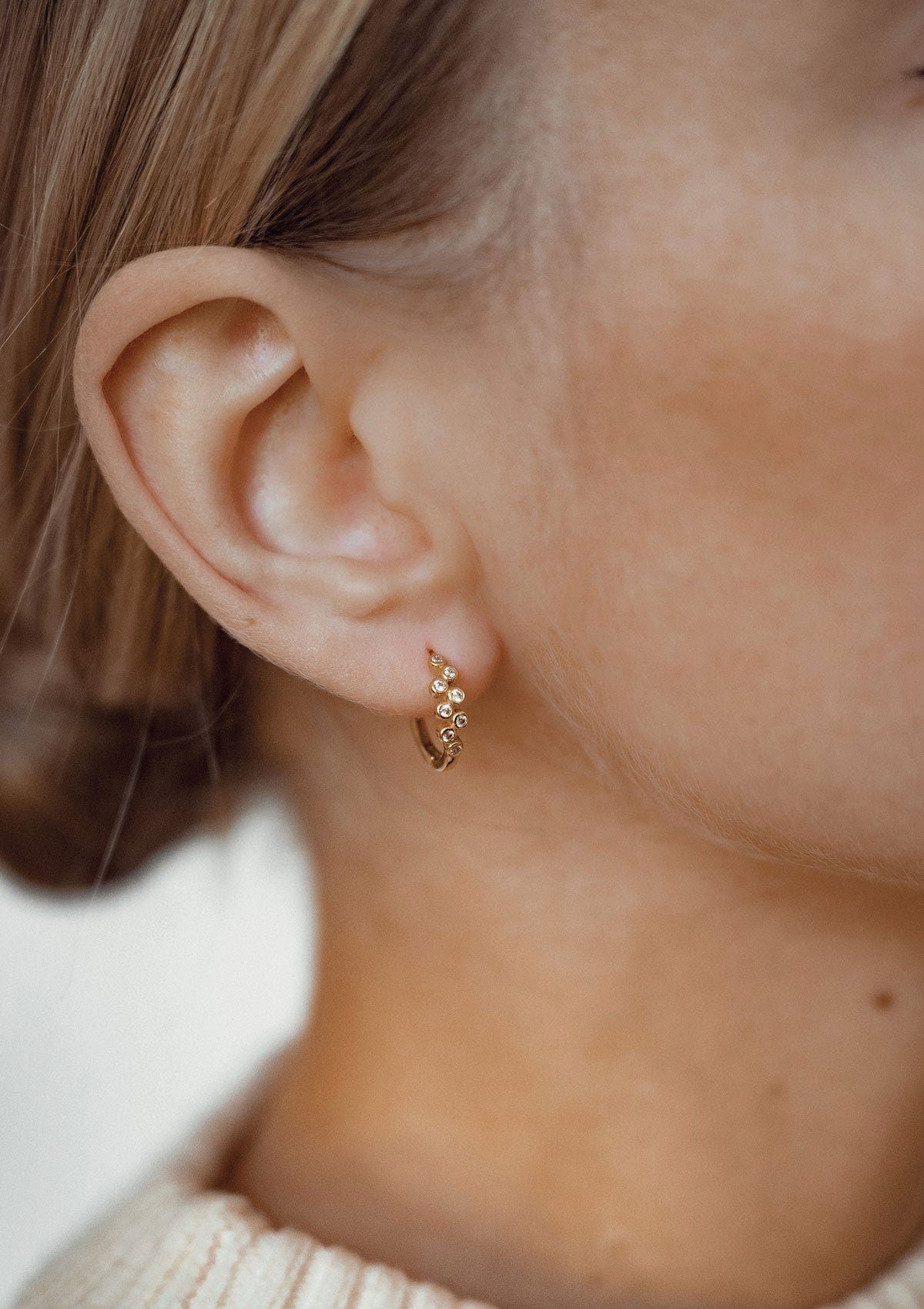 Hey Happiness Paar Creolen Silber Kristalle günstig online kaufen