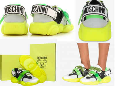 Moschino MOSCHINO COUTURE Special Teddy Shoes Fluo Кросівкиs Trainers Schuhe Tur Кросівки