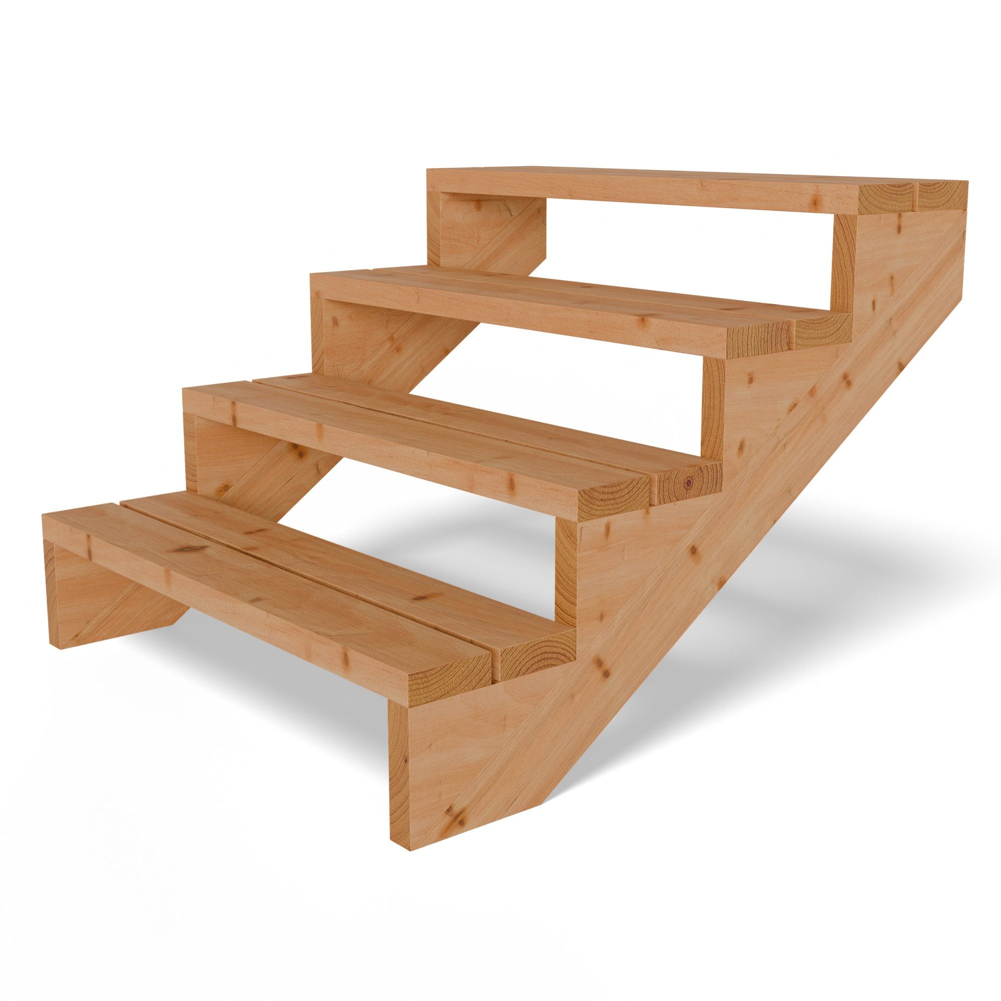 Gartenwelt Riegelsberger Außentreppe Terrassentreppe aus Lärche Treppe Stufen Wangentreppe Breite