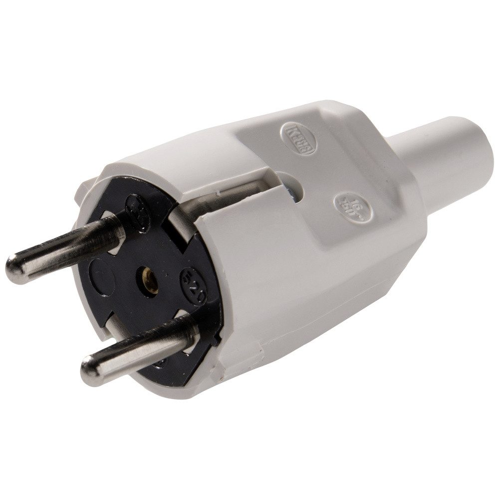 Martin Kaiser Martin Kaiser 520/gr Schutzkontaktstecker PVC 250 V Grau IP20 Steckernetzteil