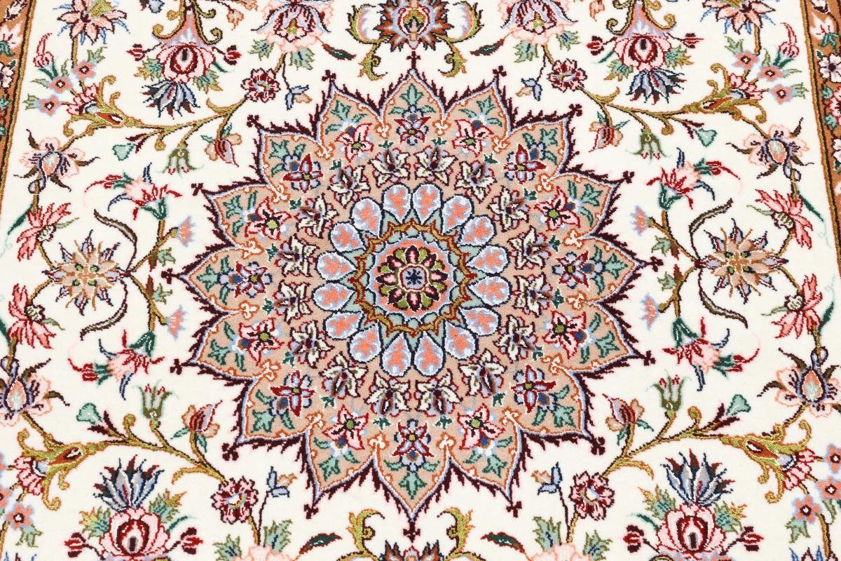 Isfahan mm Orientteppich, Handgeknüpfter Orientteppich Höhe: Nain 109x170 6 Seidenkette rechteckig, Trading,