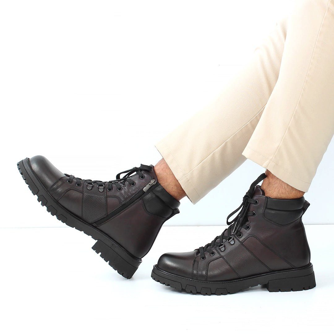 Celal Gültekin 550-769 Schnürstiefel Stilvolle High-Top-Leder-Boots günstig online kaufen