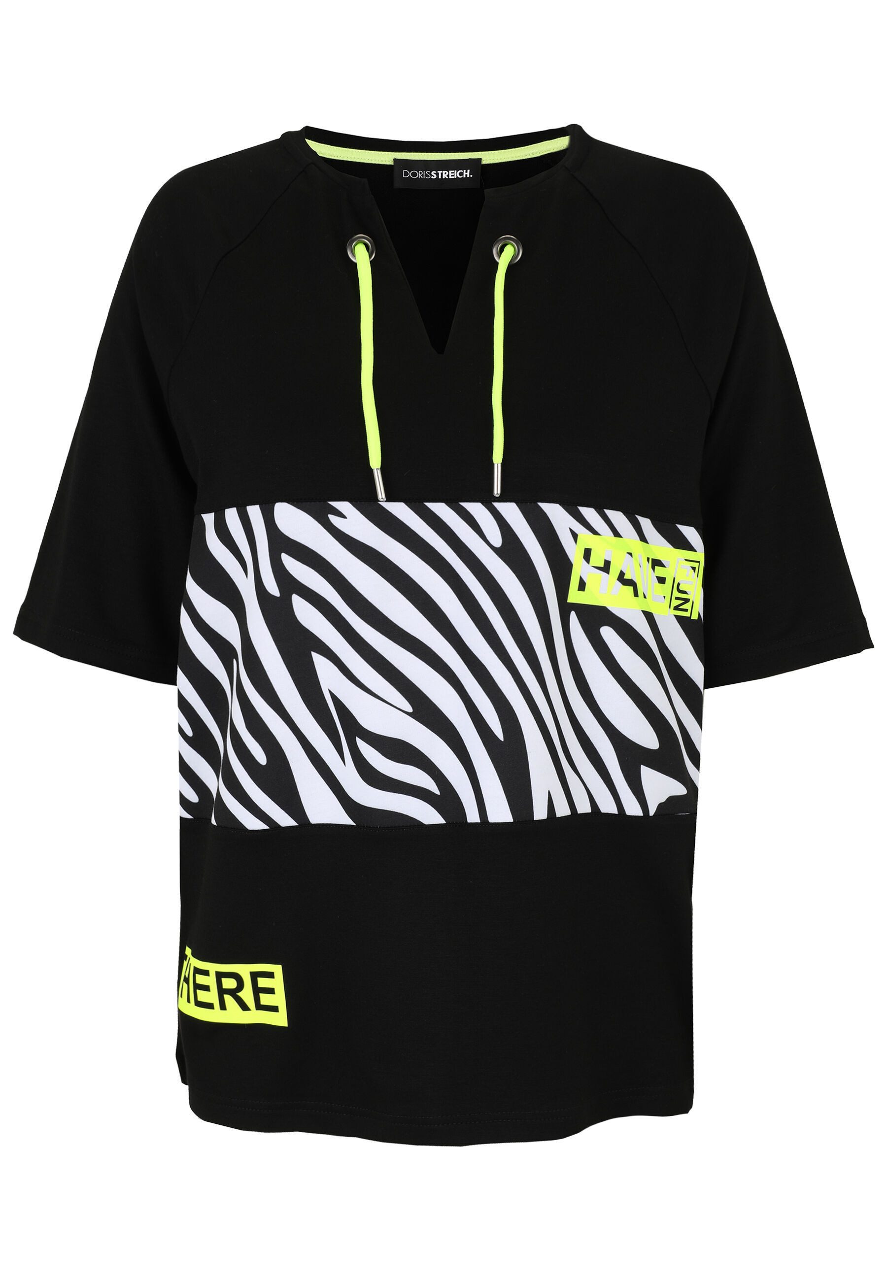 Doris Streich Sweatshirt (1-tlg) mit Zebra-Muster