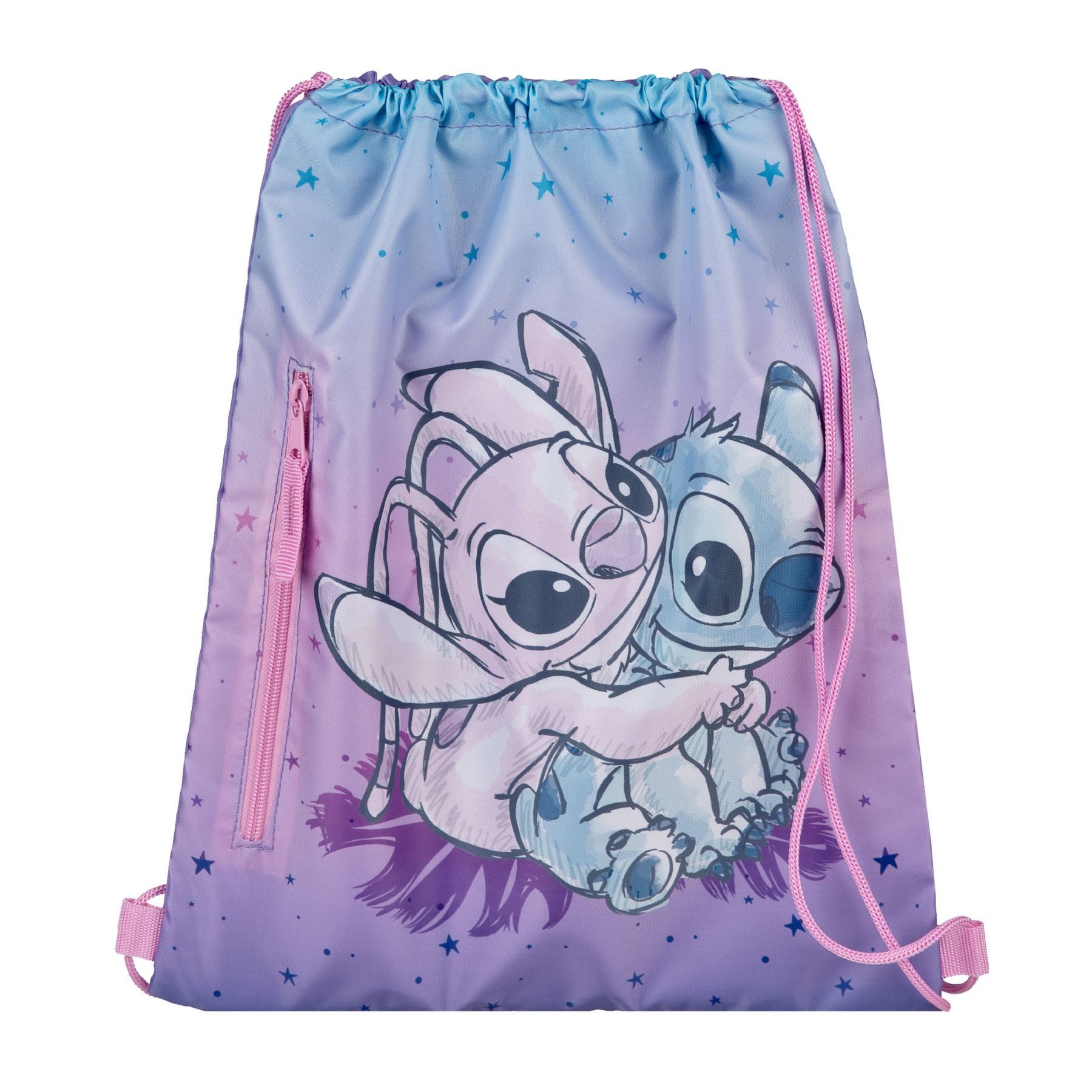 Disney Turnbeutel Stitch mehrfarbig Sporttasche Beutel für Schule Sport und Freizeit (Packung)
