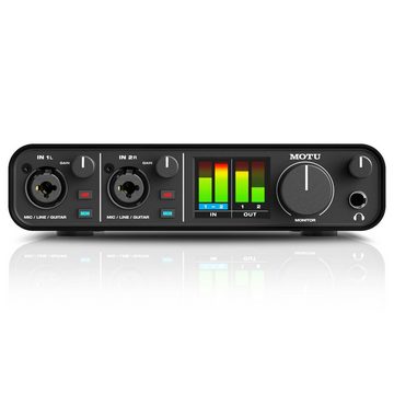 Motu-Audio M2 USB 2-Kanal Audio-Interface mit Kopfhörer Digitales Aufnahmegerät