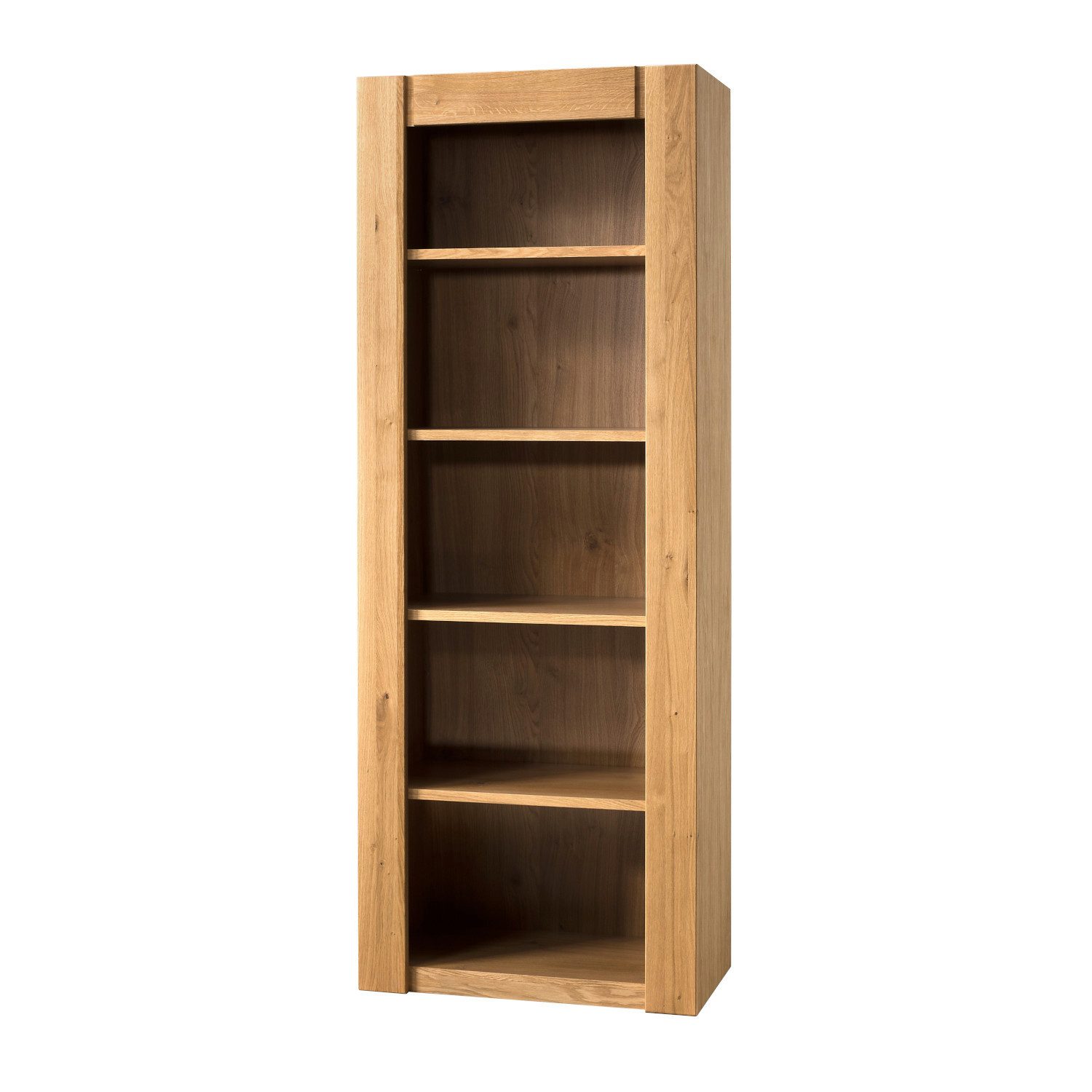 Empinio24 Bücherregal Volo, Standregal Eiche teil-massiv, Breite 75 cm, Höhe 200 cm