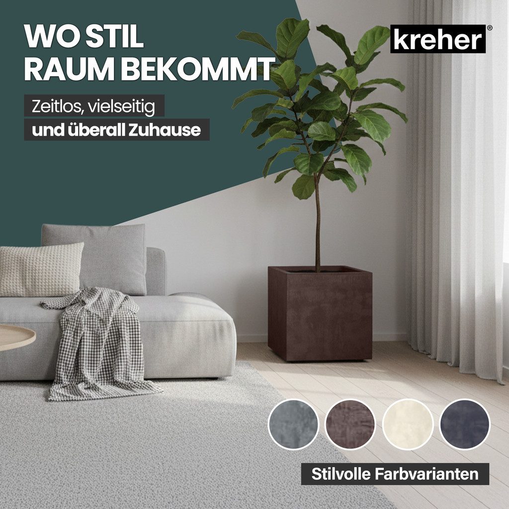 Kreher Blumenkasten Millennium in Naturstein Optik verschiedenen Ausführungen