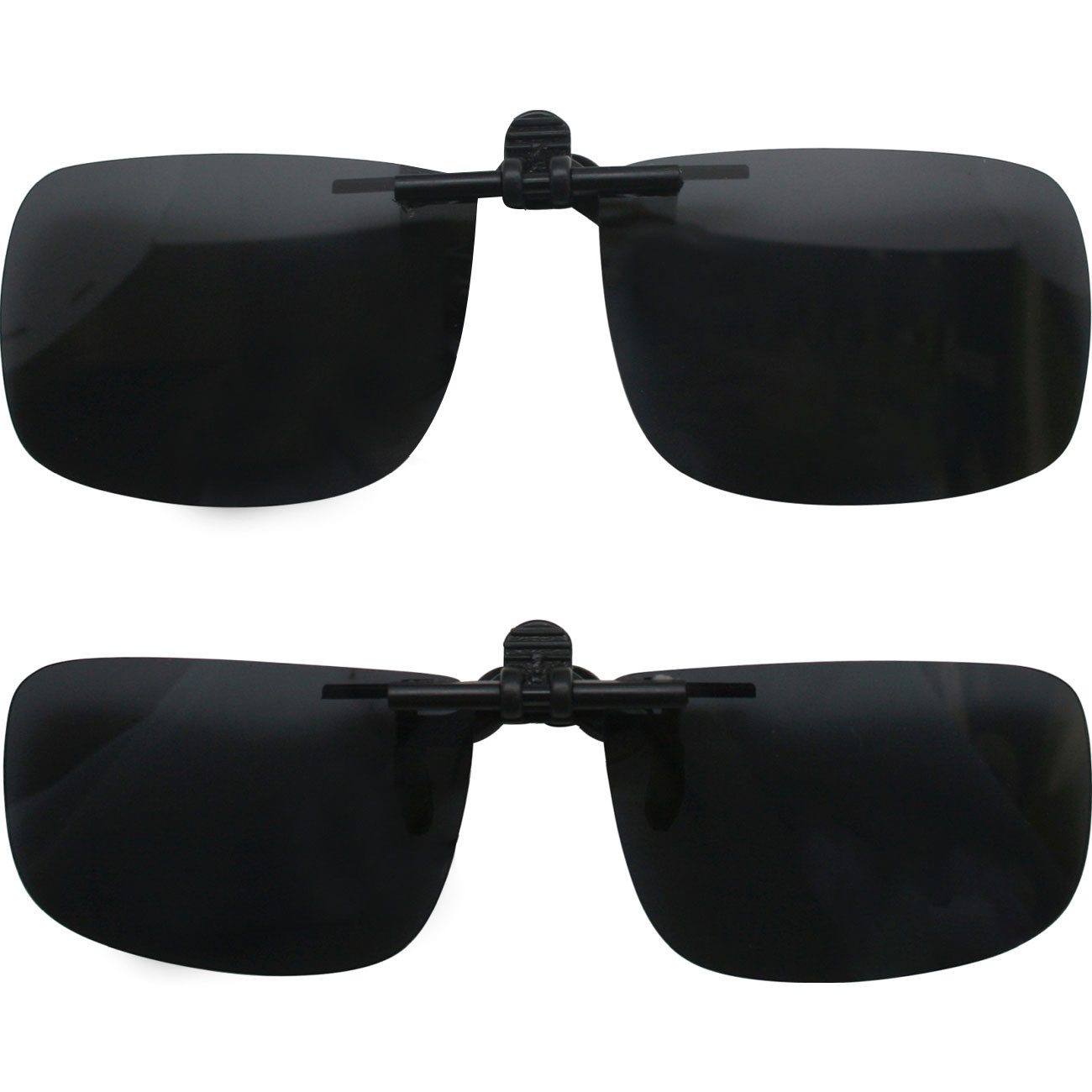 BENSON OPTICS Sonnenbrille Clip-On Sonnenbrille Polarisierend UV400 Aufsteckbrille S & M 2/4 St. (2-St., 2er-Set & 4er-Set) Clip-On Aufsteckbrille, hochklappbar – Bild 2 von 5
