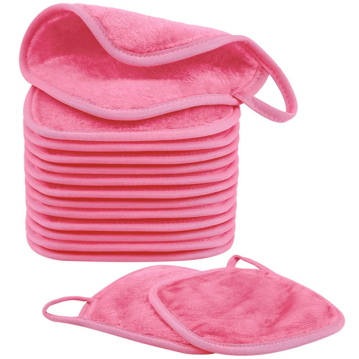 LuxusKollektion Gesichtsreinigungstücher Abschminktücher Mikrofaser rosa 15 Stück