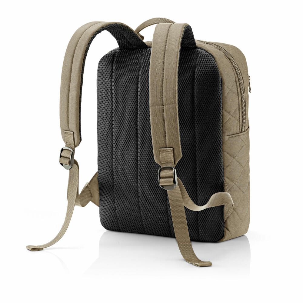 REISENTHEL® Rucksack classic backpack M Rhombus Olive günstig online kaufen