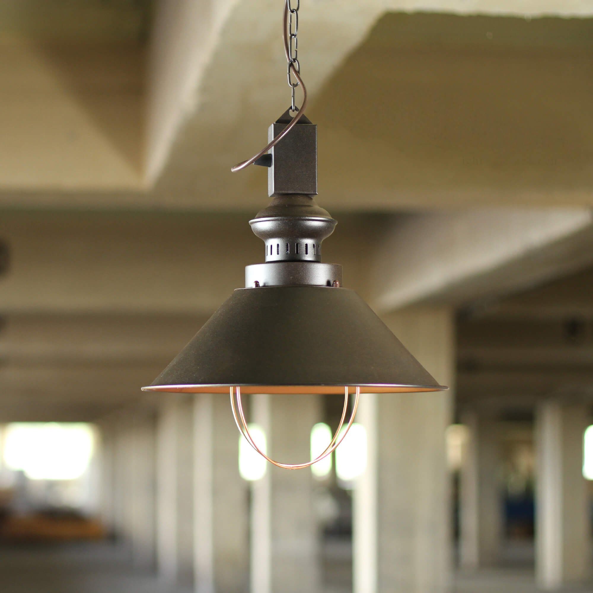 Licht-Erlebnisse Pendelleuchte INDUSTRIE, ohne Leuchtmittel, Hängeleuchte Esszimmer Chocolate Industrial vintage Hängelampe Lampe