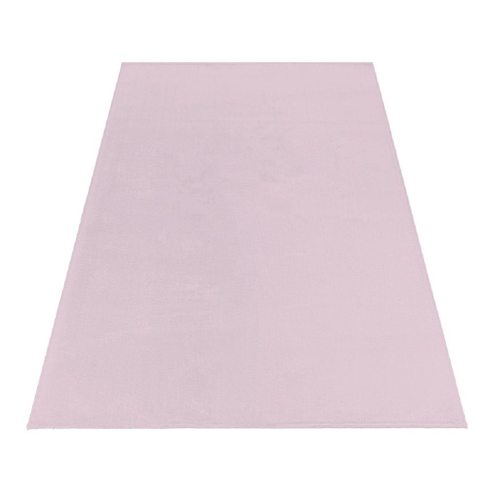 Teppich Kurzflor und waschbar uni Höhe: Farben, mm Rechteck, 25 Verschiedene Rosa Giantore