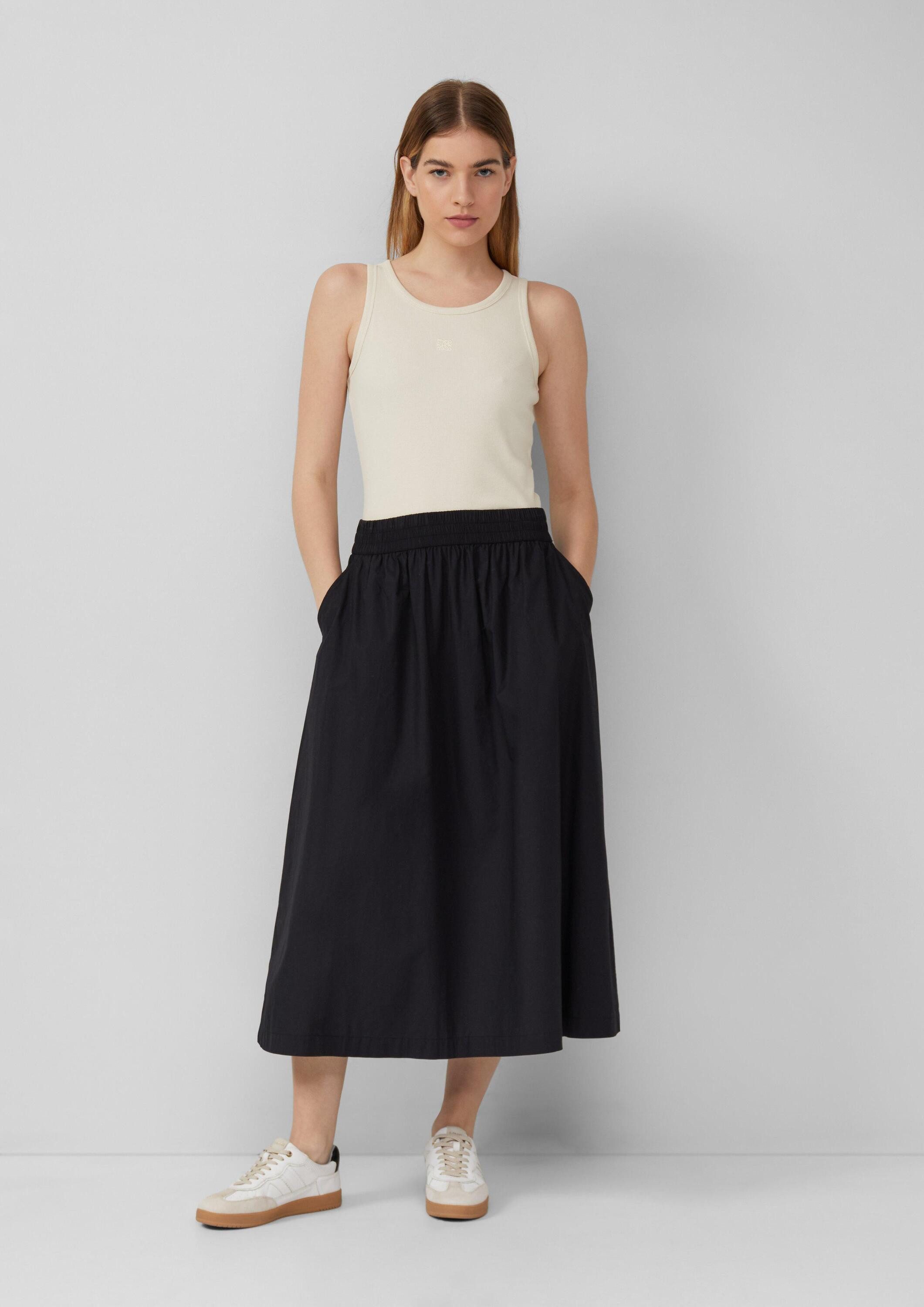 s.Oliver Midirock Rock Ausgestellter Rock aus Popeline im Relaxed Fit