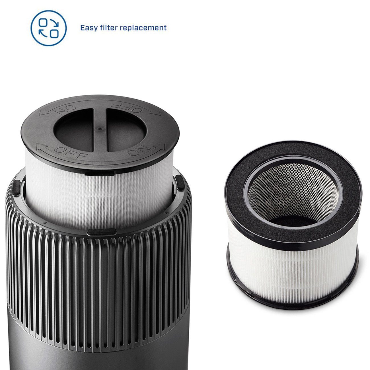 Clean Air Optima Luftreiniger Intelligenter HEPA UV-Ionisator - CA-503T Compact Smart, für 30 m² Räume, Clean Air Optima® App