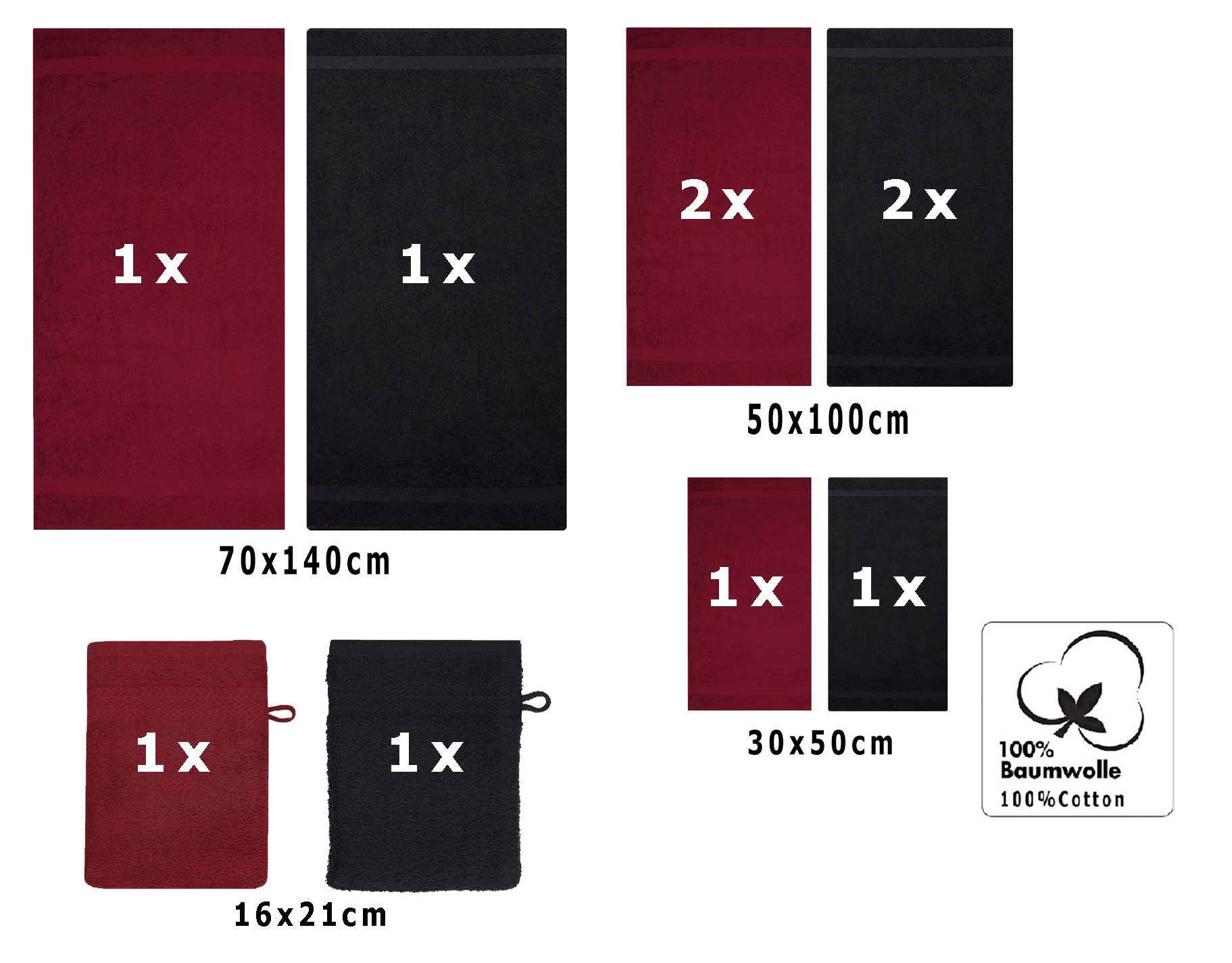 Betz Handtuch Set 10-TLG. Handtuch-Set Premium, 100% Baumwolle (Set, 10-St) günstig online kaufen