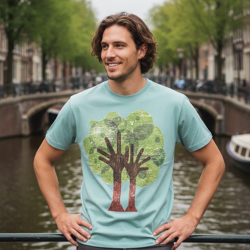 Guru-Shop T-Shirt Retro T-Shirt, Tree save earth T-Shirt -.. Retro günstig online kaufen