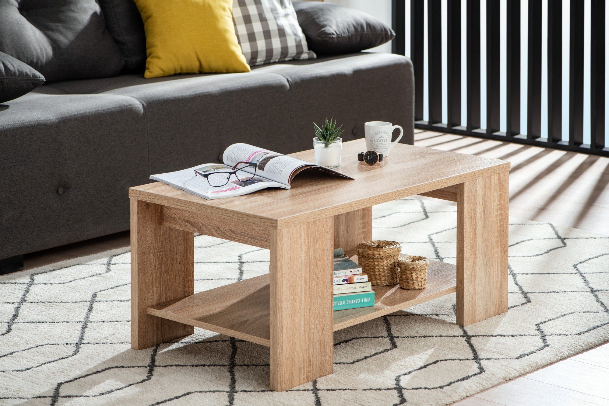Home affaire Couchtisch "Union" mit Ablageboden günstig online kaufen