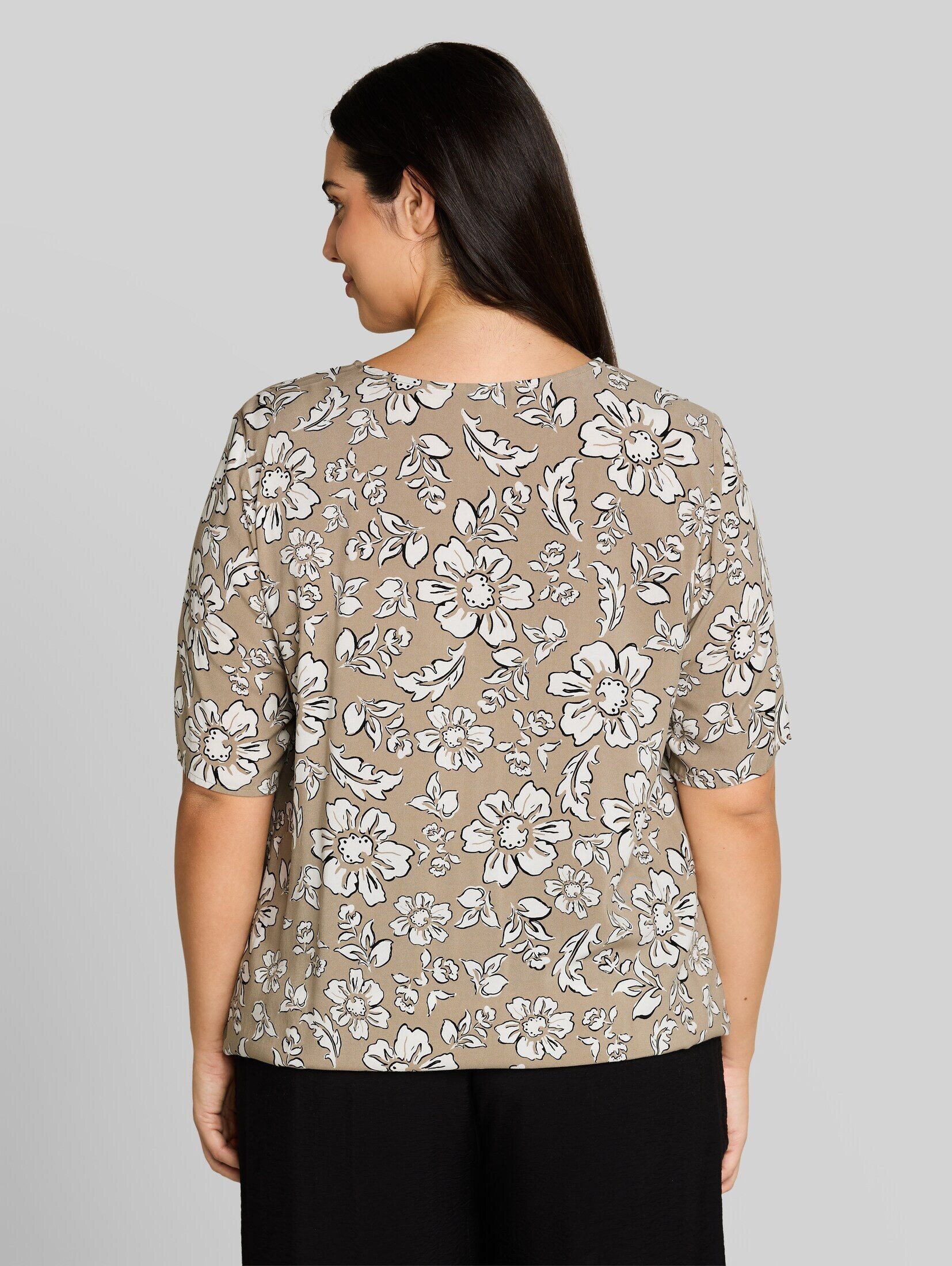 TOM TAILOR PLUS Kurzarmbluse Blusen & Shirts Plus Size - Bluse aus Viskose