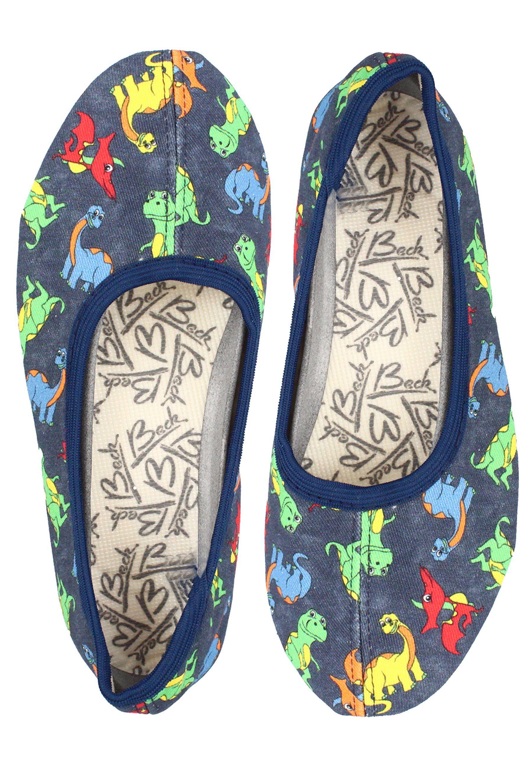 Schläppchen Dinos Gymnastikschuh