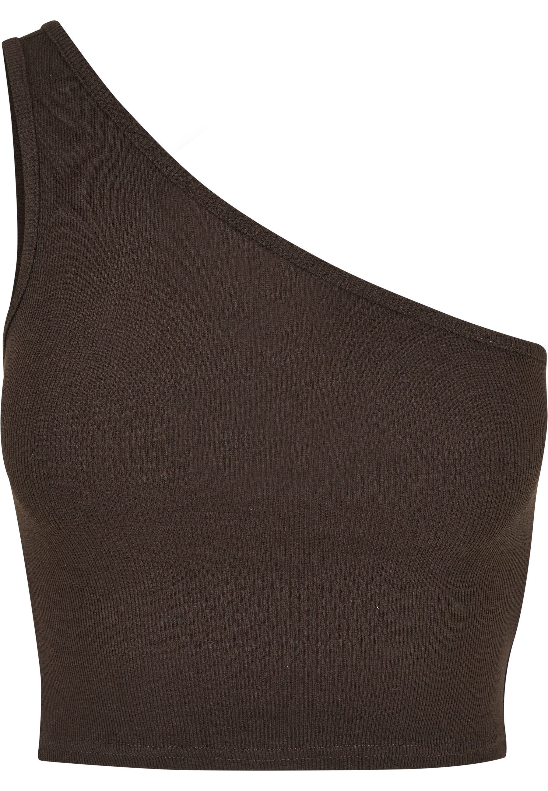 Yoga & Relax Shirt Urban Classics Damen Ladies Cropped Asymmetric Top