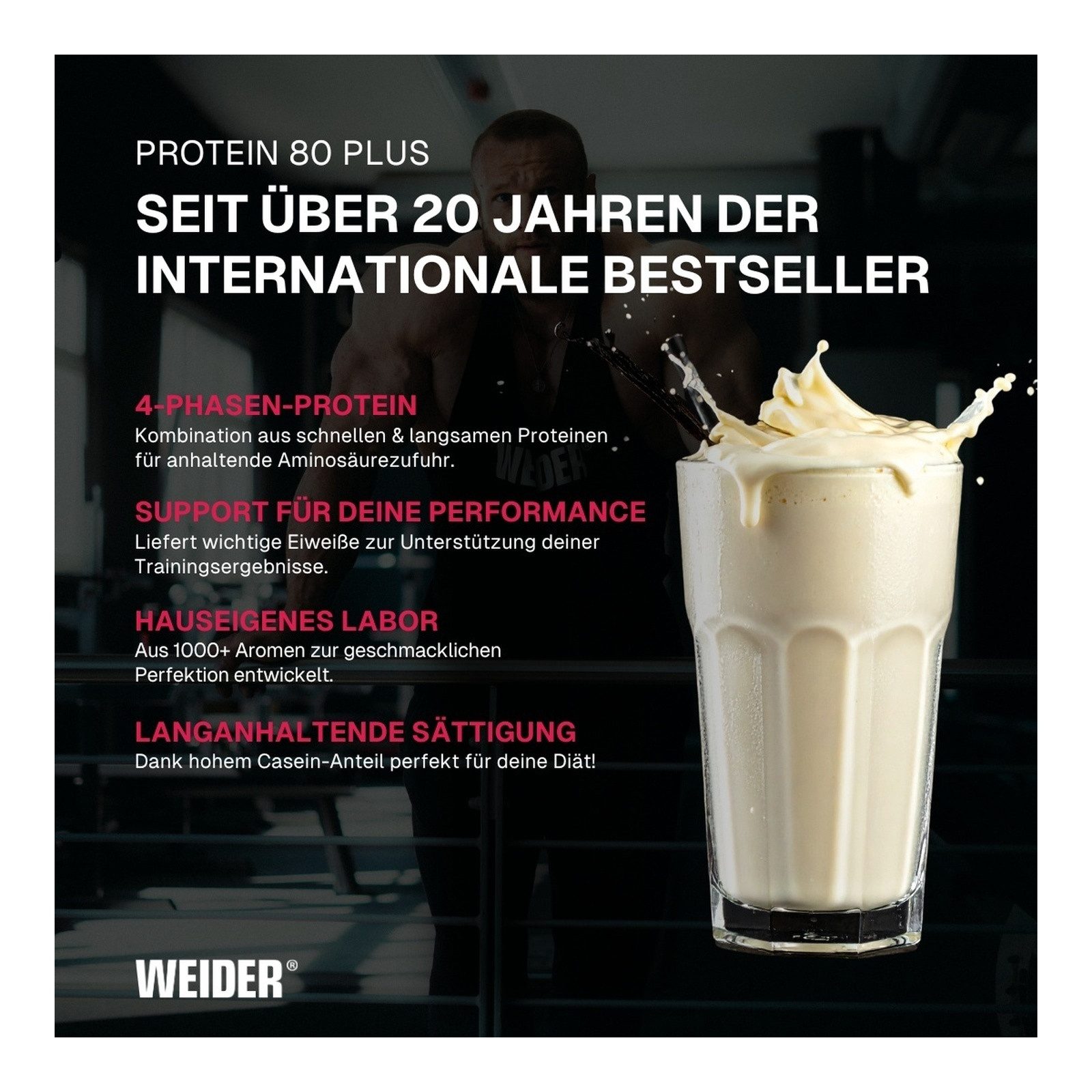 WEIDER® Weider Protein 80 Plus Pulver, 500 g