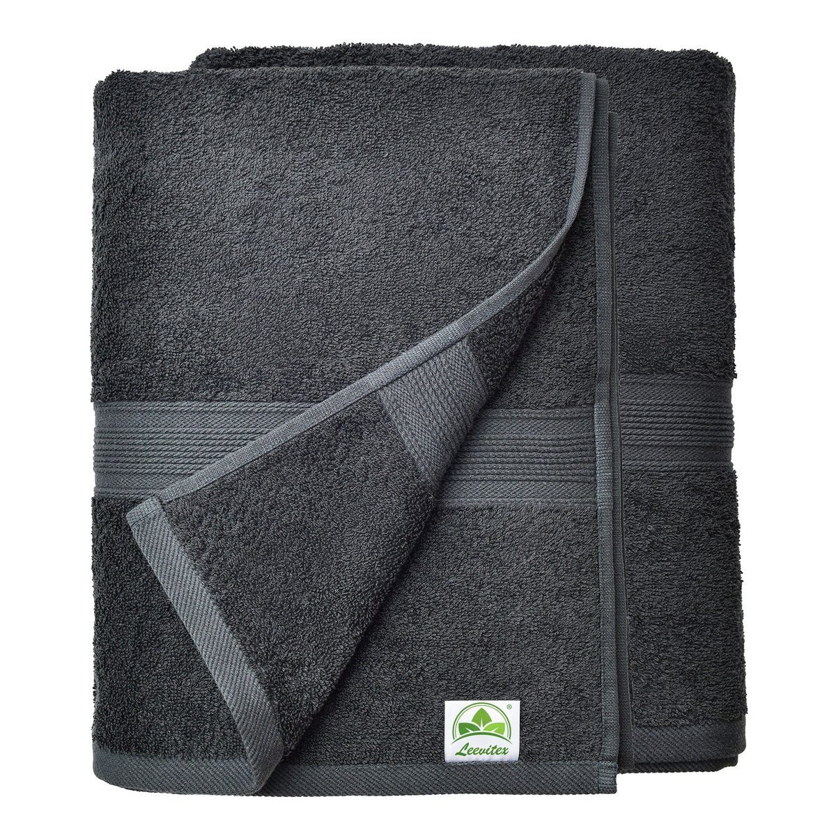 leevitex® Saunatuch Frottee XXL, (2-St), 80 x 200 cm, extra groß & saugfähi günstig online kaufen