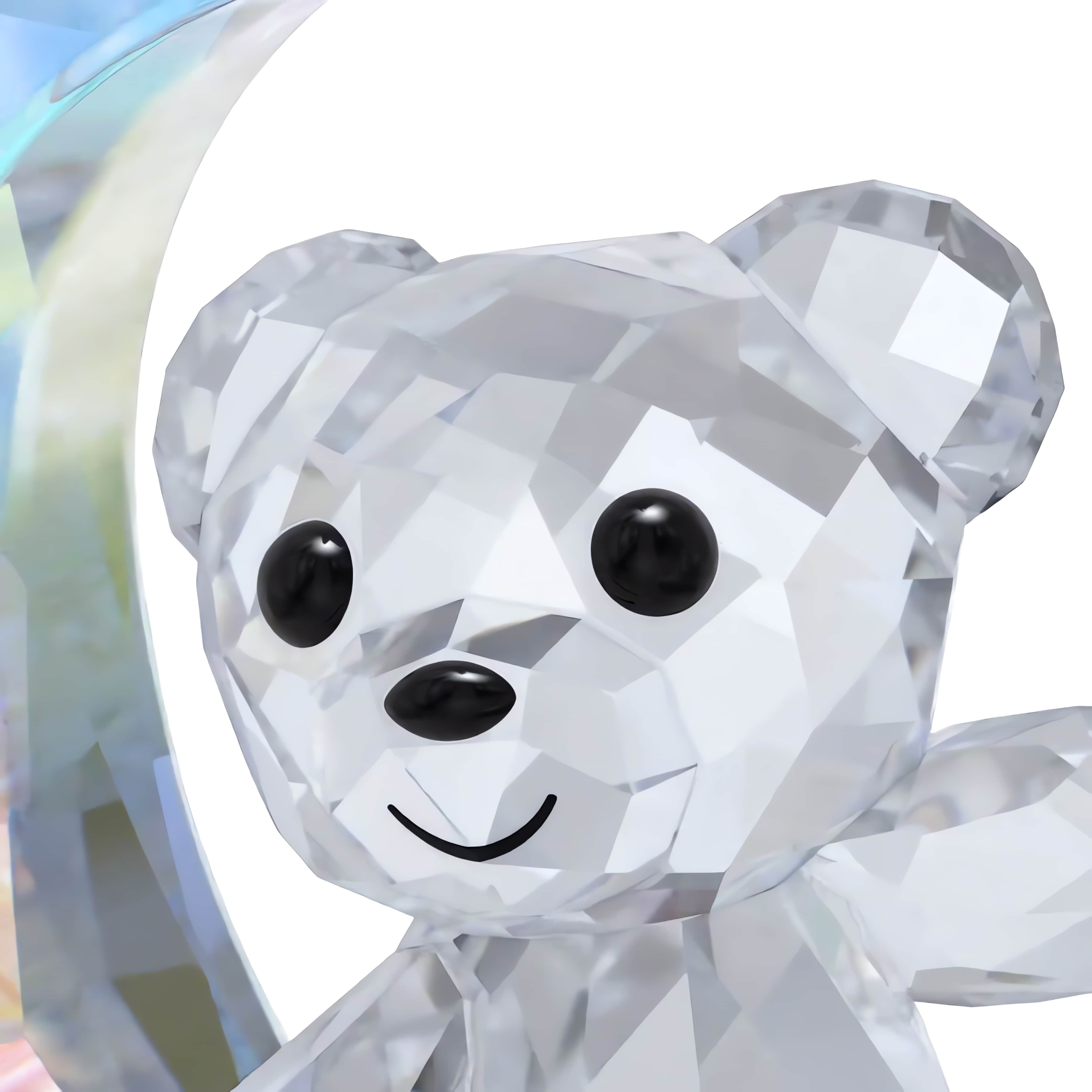 Swarovski Dekohänger Kristallfigur Sammelfigur Kris Bär Mond Ornament (1 St), Swarovski® Kristall