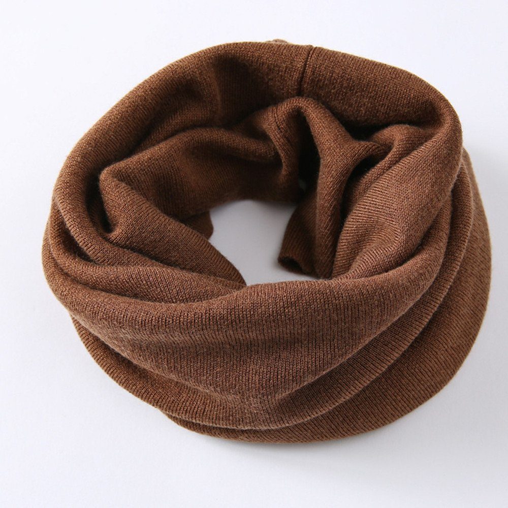 XDeer Strickschal Damen Schal,Winter Loop Schal,Strickschal Halstuch Geschenk, Strickschal Halstuch Geschenk für Frauen brown