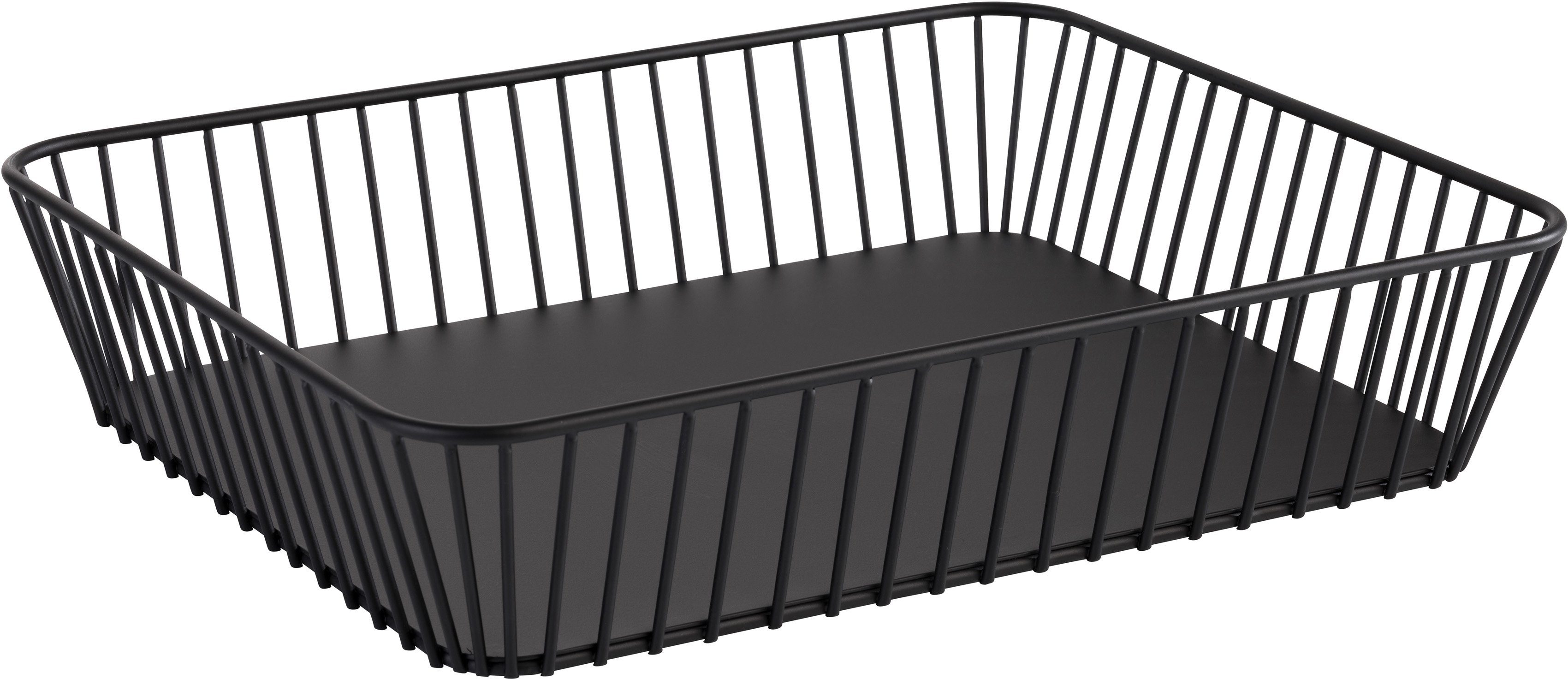 APS Brotkorb URBAN, Metall, (1-tlg), Antirutsch Füße, rechteckig