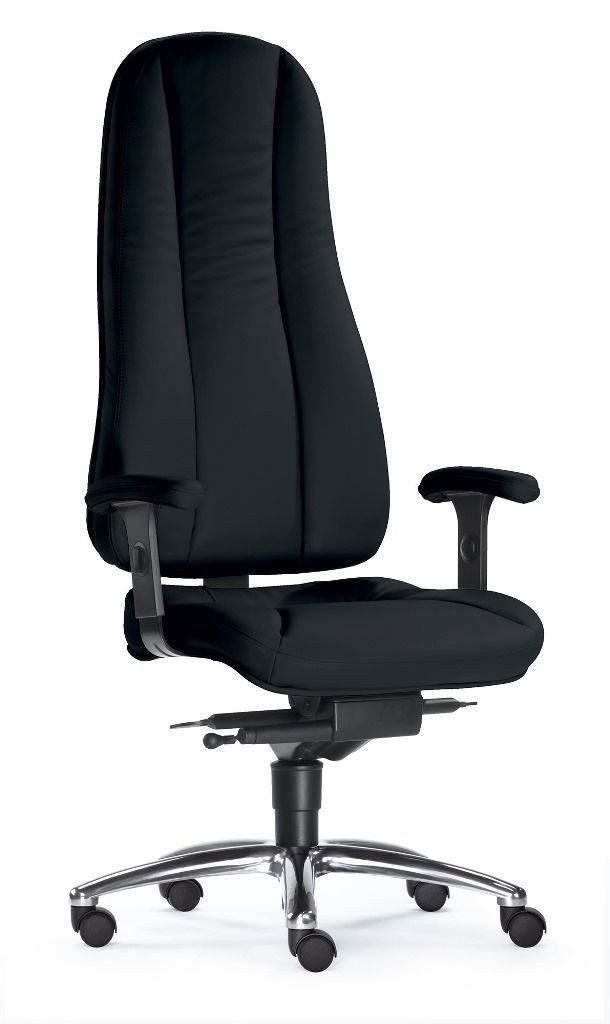 SITWELL STEIFENSAND AG Bürostuhl Luxus Chefsessel mit Ergo-Sacral- Stütz-Polsterung, XXL-Stuhl, belastbar bis 180kg, Ergonomisch