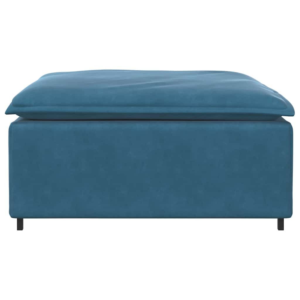 vidaXL Sofaelement Modulares Sofa Fußhocker-Modul Blau günstig online kaufen