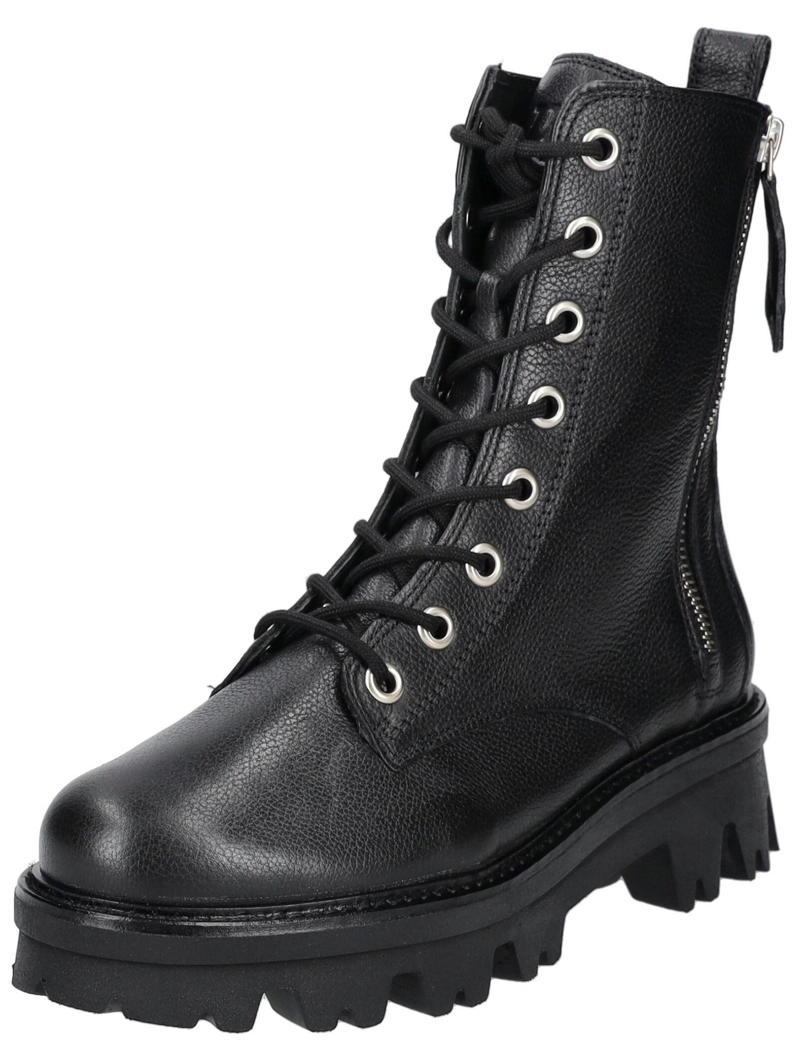 Paul Green Stiefelette Glattleder Schnürstiefelette