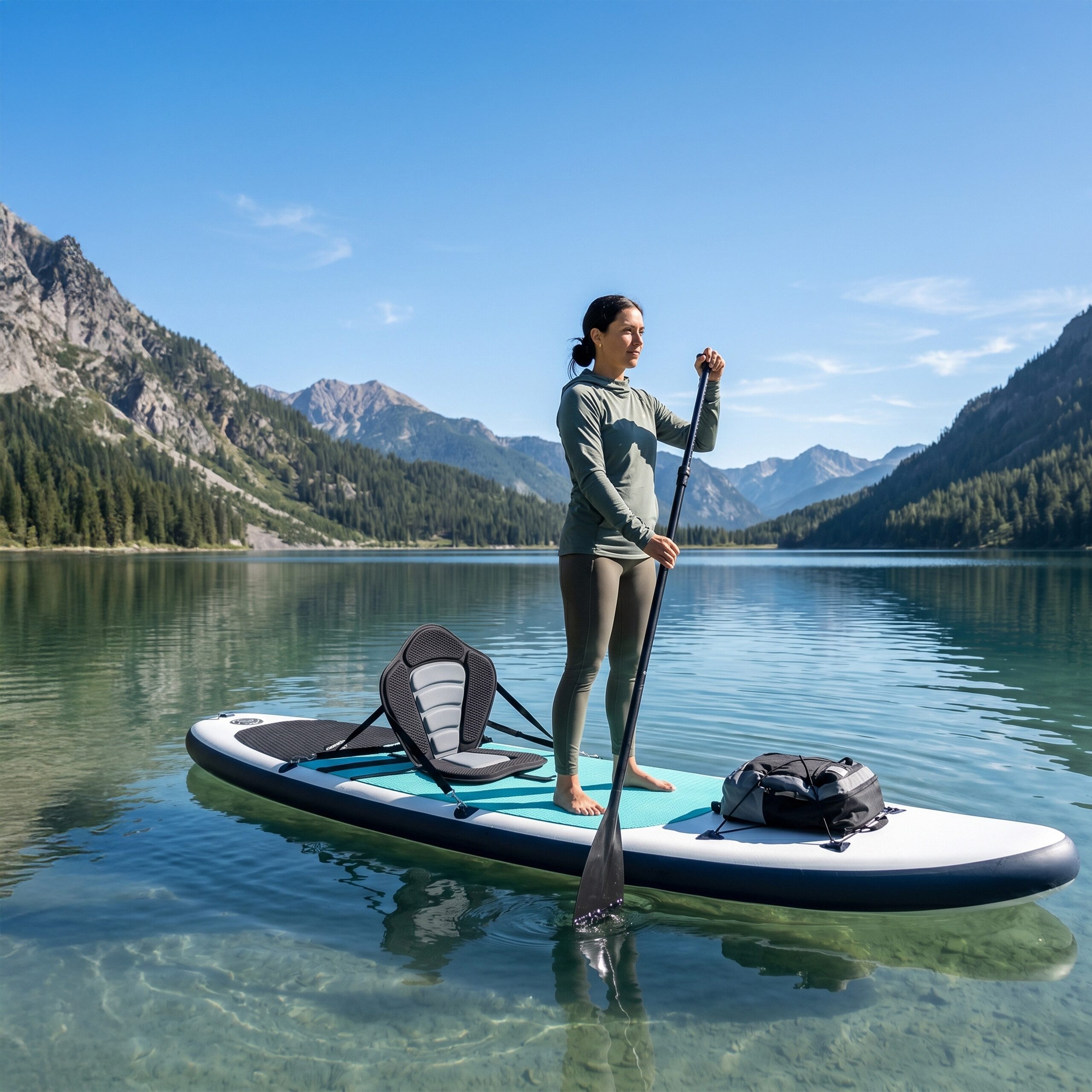 relaxdays SUP-Rückenlehne Kajaksitz für SUP Board
